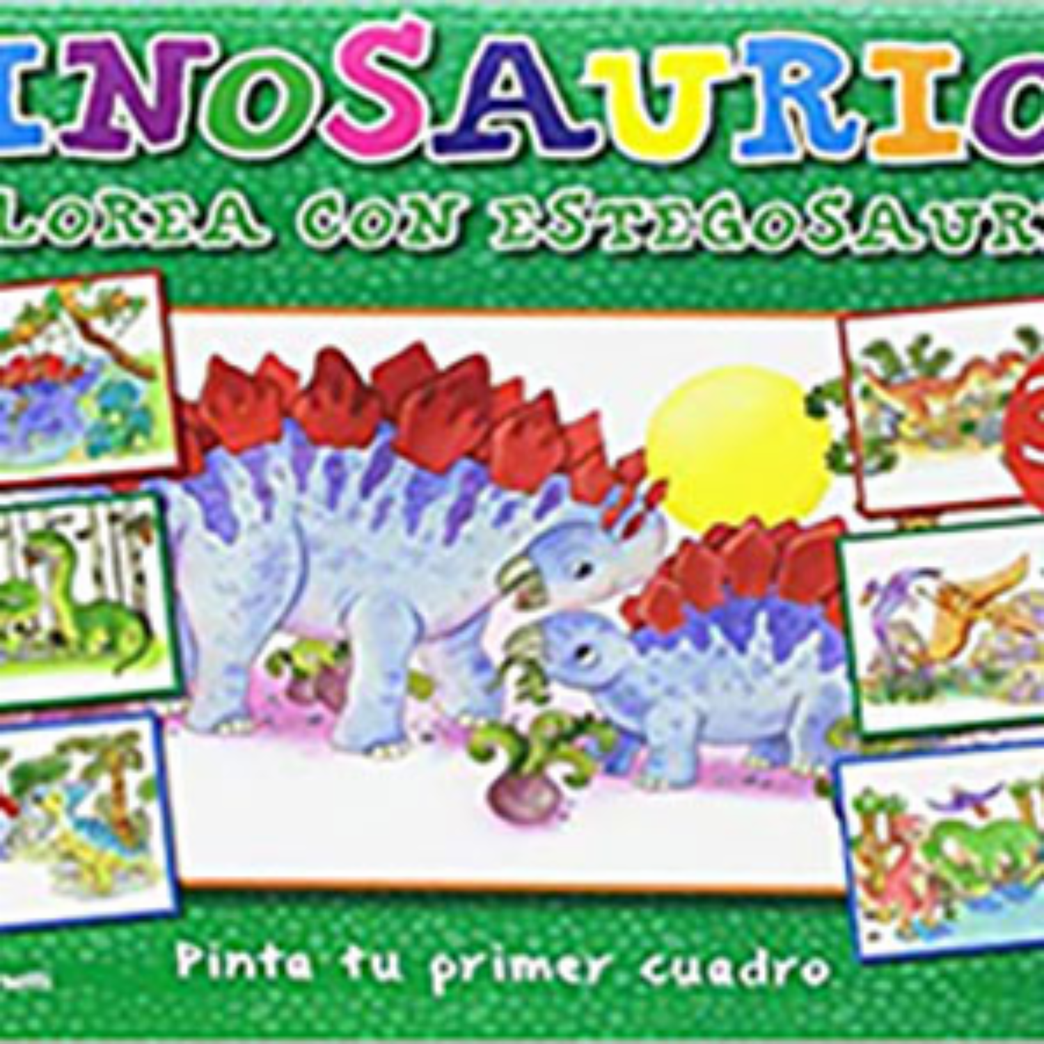 Libro Colorea Con Estegosaurio ESTUDIO DIDÁCTICO 40 Páginas
