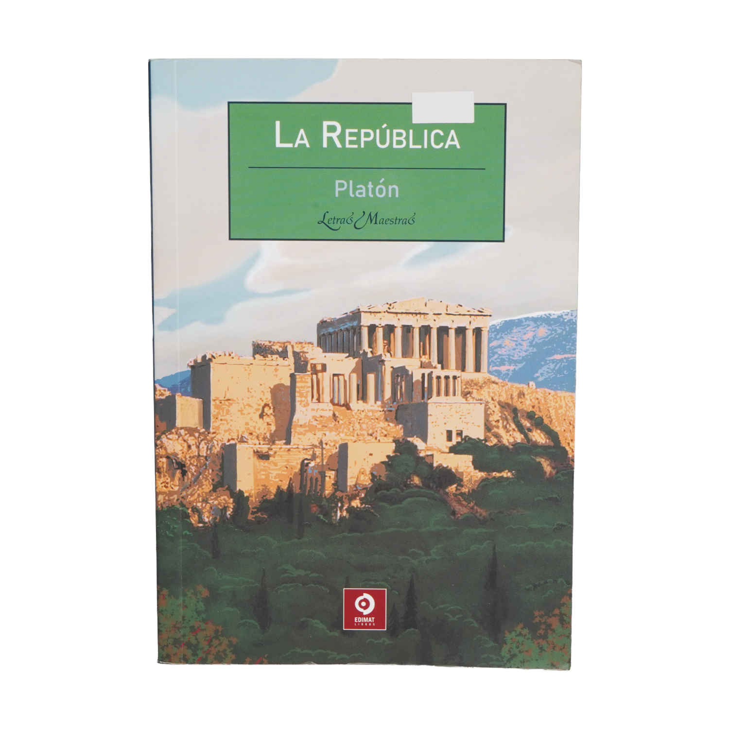 Libro La República Platón EDIMAT 351 Páginas