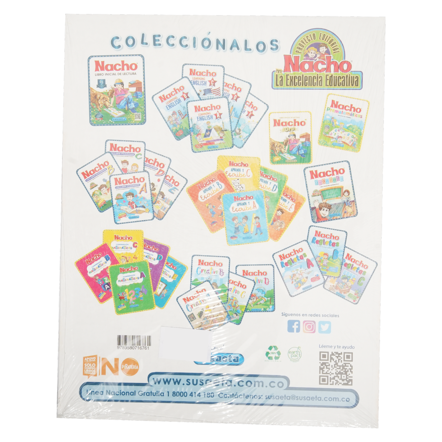 Libro Nacho Compresión Lectora SUSAETA 95 Páginas