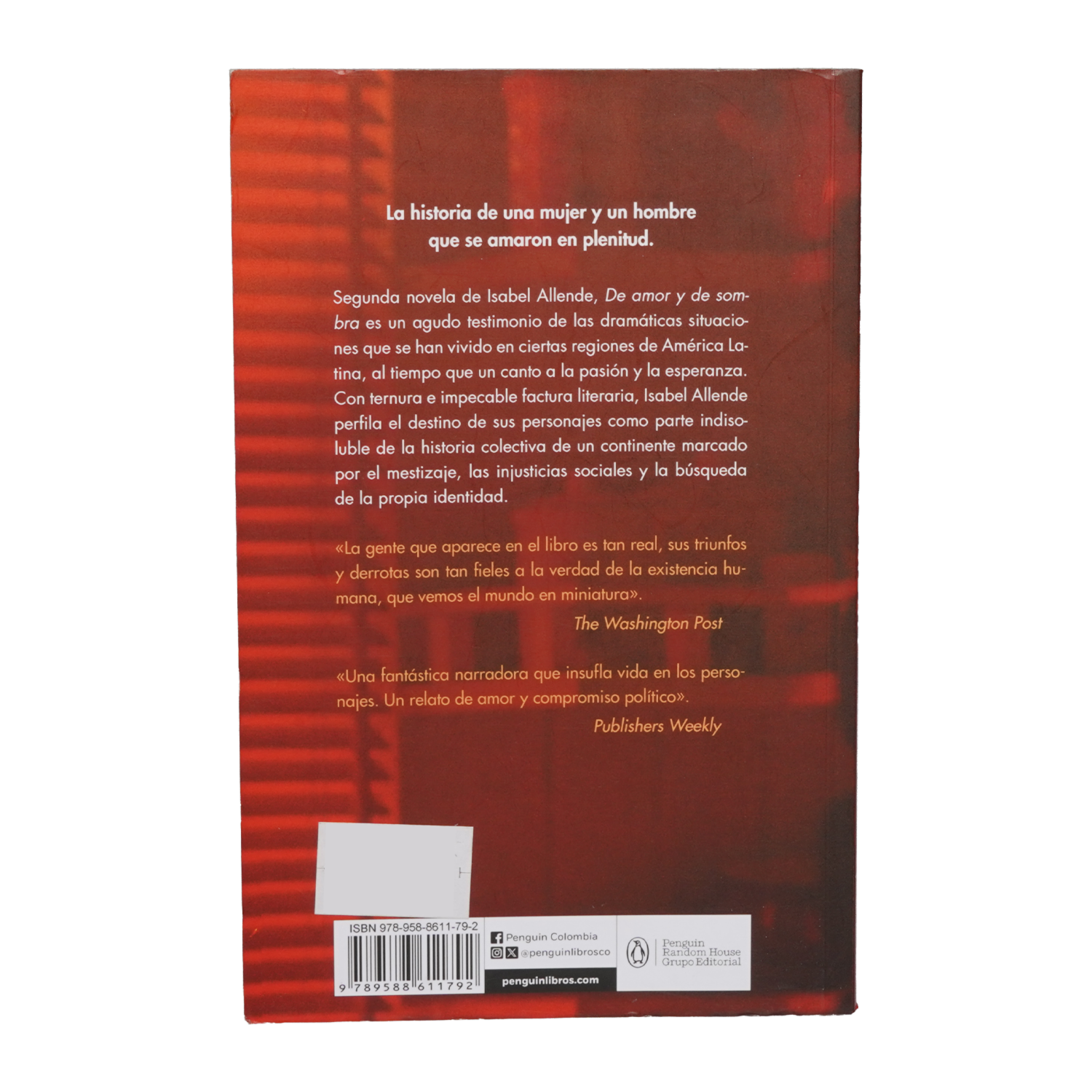 Libro De Amor Y De Sombra DEBOLSILLO 317 Páginas
