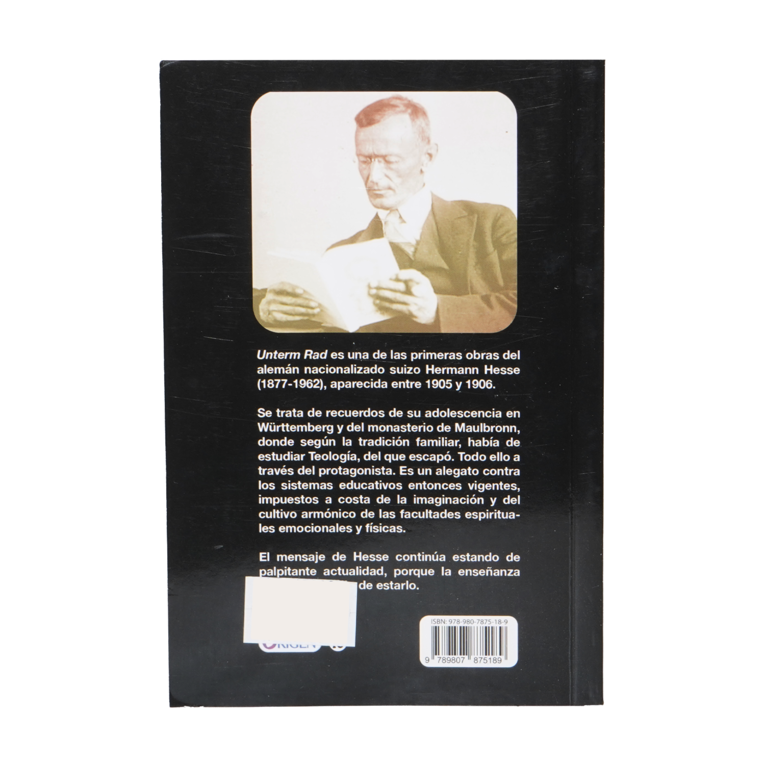 Bajo Las Ruedas Hesse Hermann UNILIBRO 213 Páginas