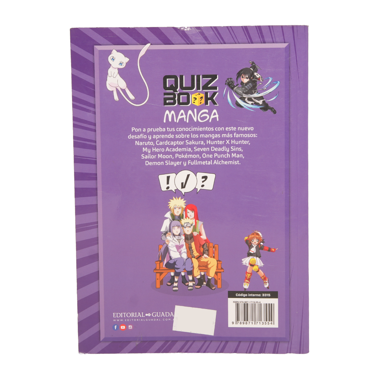 Libro Quiz Book Manga GUADAL 95 Páginas