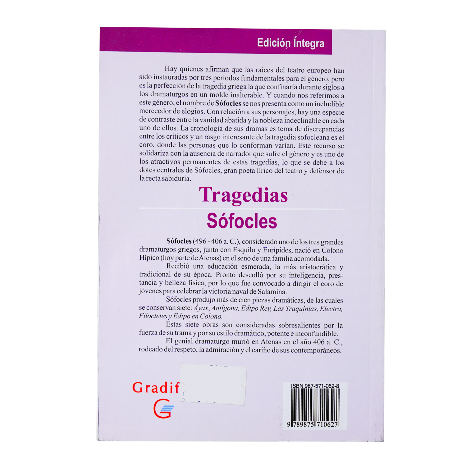 Libro Tragedias GRADIFCO 335 Páginas