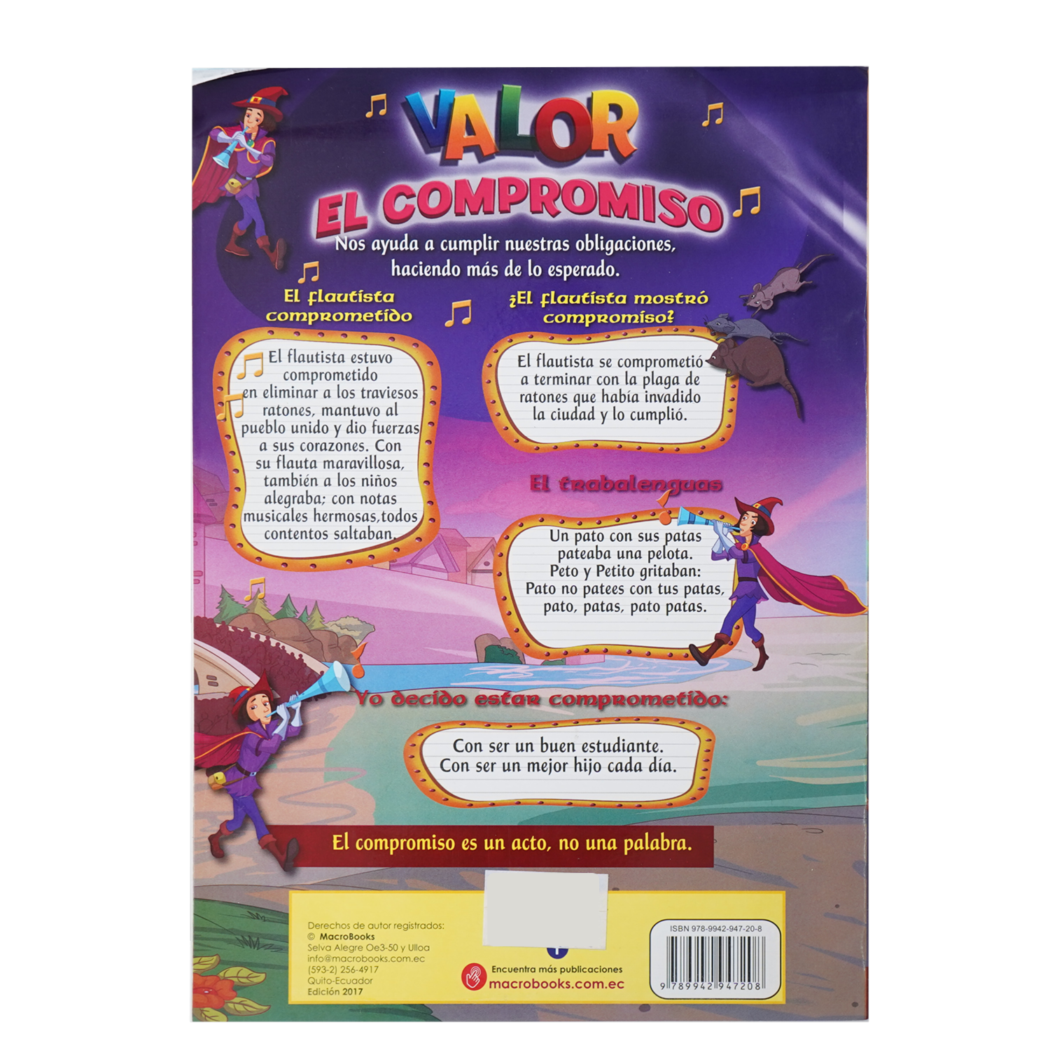 Libro Flautista De Hamelin MACRO KIDS 8 Páginas