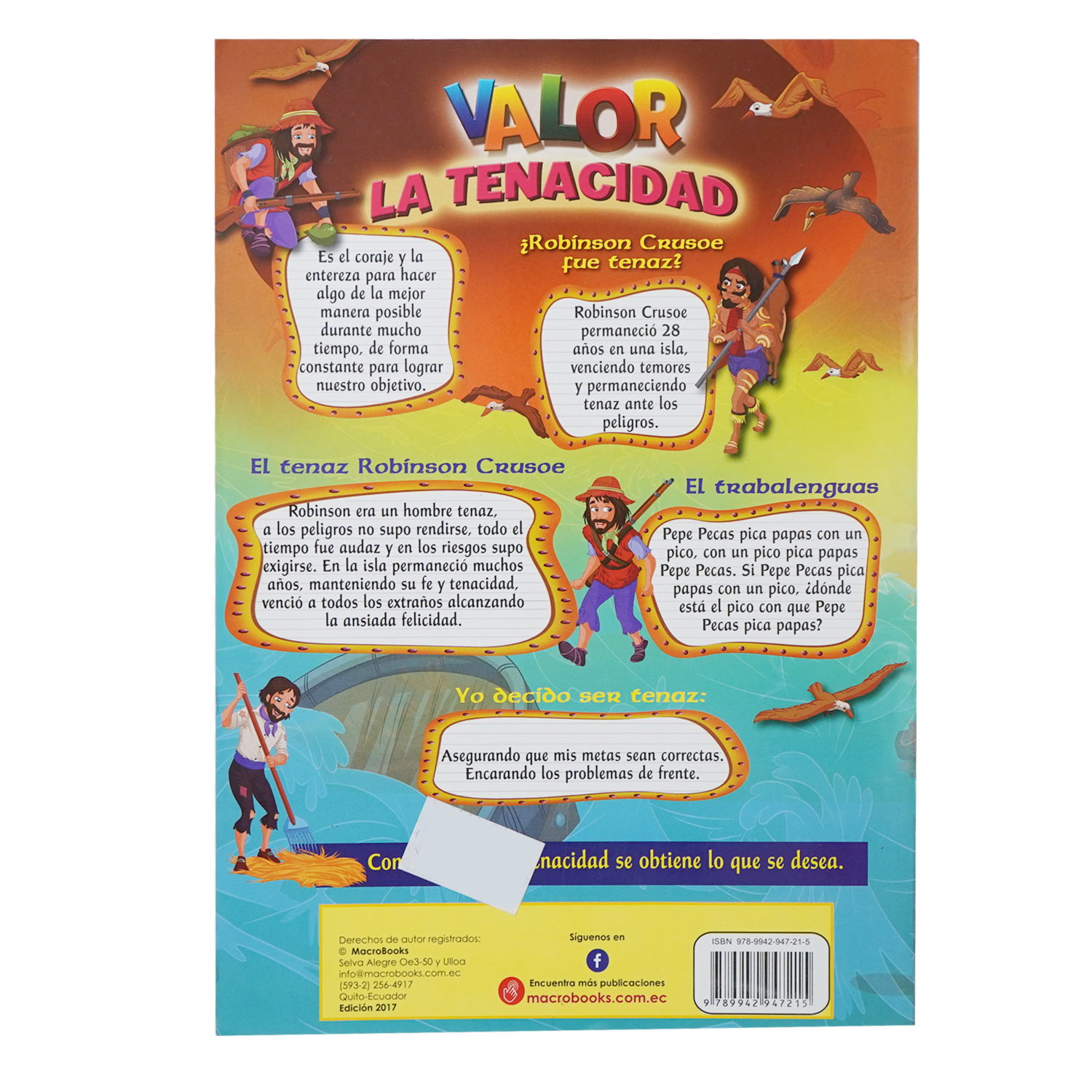 Libro Robinson Crusoe MACRO KIDS 8 Páginas