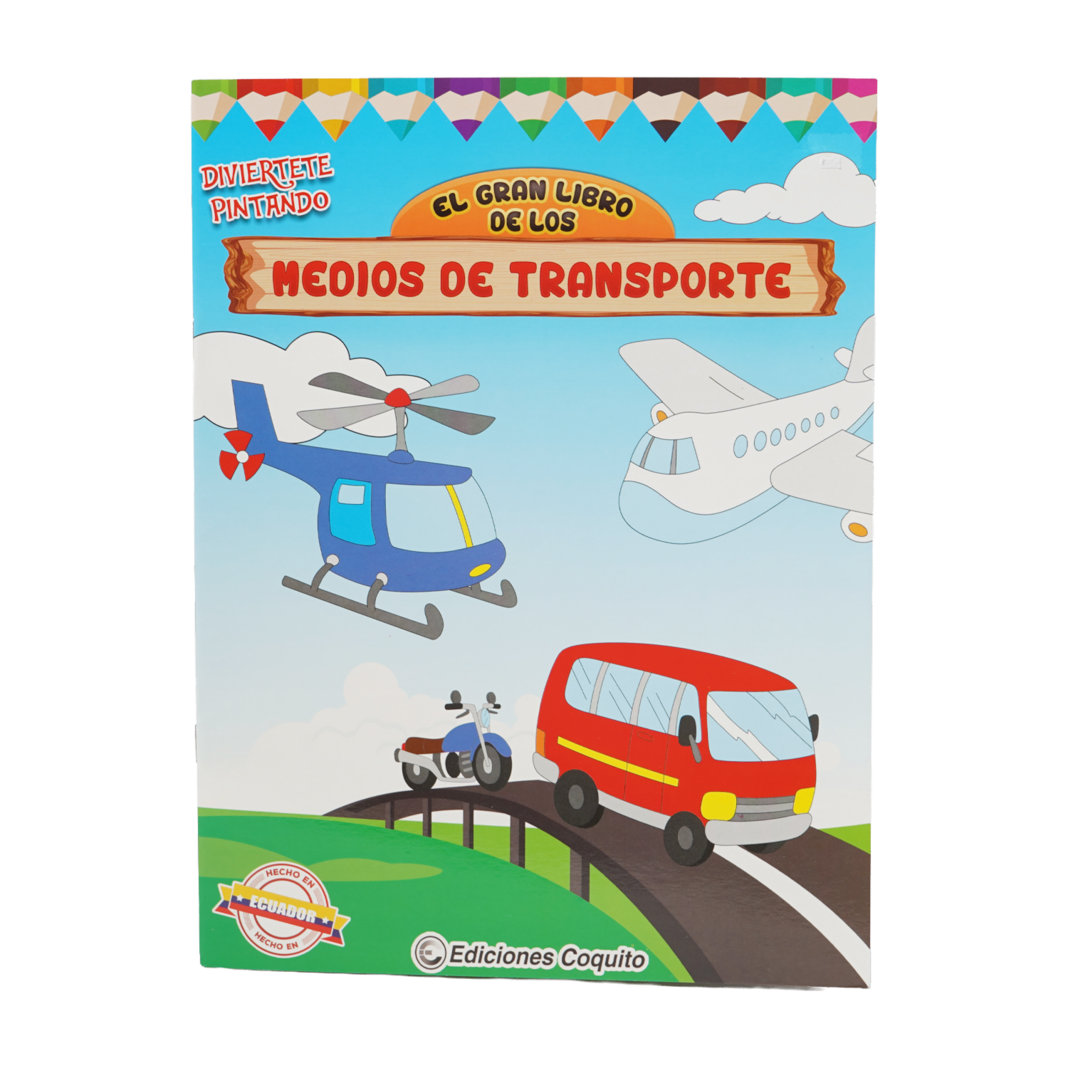 Gran Libro Col 4 Títulos De Medios De Transporte COQUITO 32 Páginas