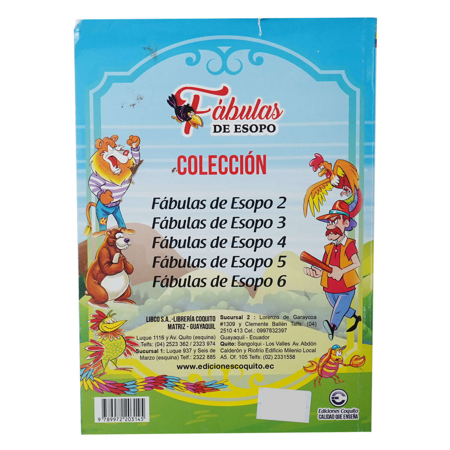 Libro Fabulas Esopo Gr COQUITO 191 Páginas