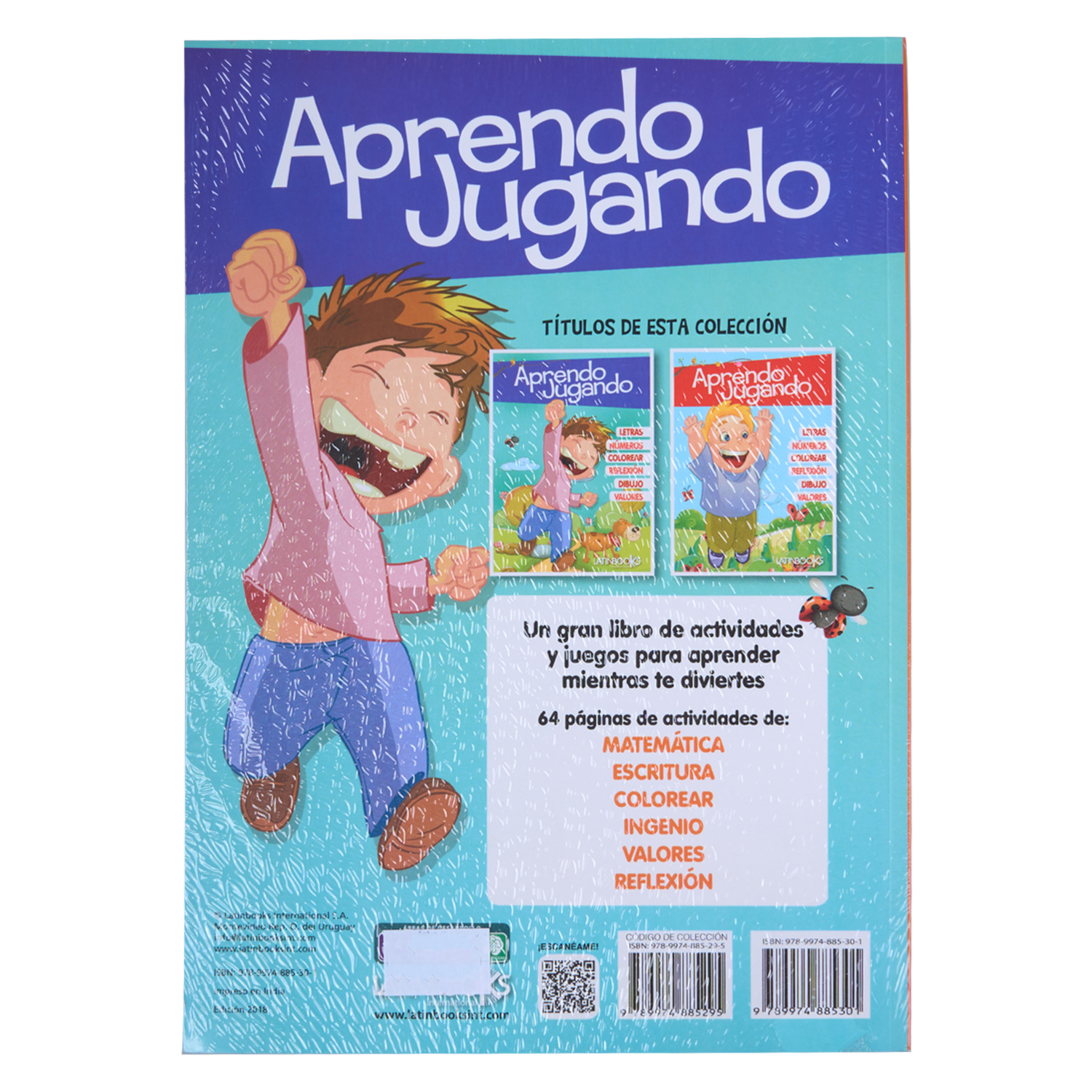 Libro Aprendo Jugando Azul LATINBOOKS 64 Páginas
