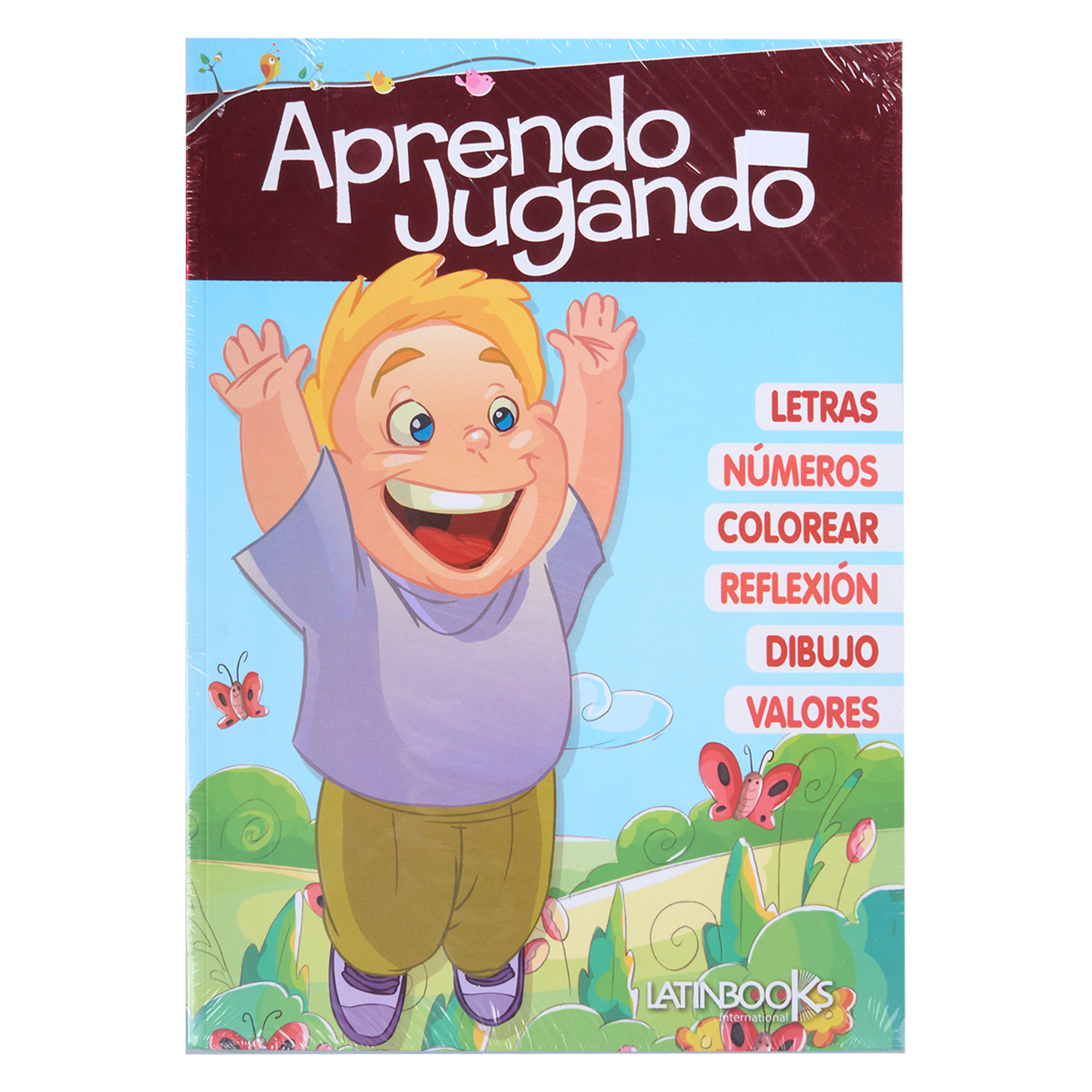 Libro Aprende Jugando Rojo LATINBOOKS 64 Páginas