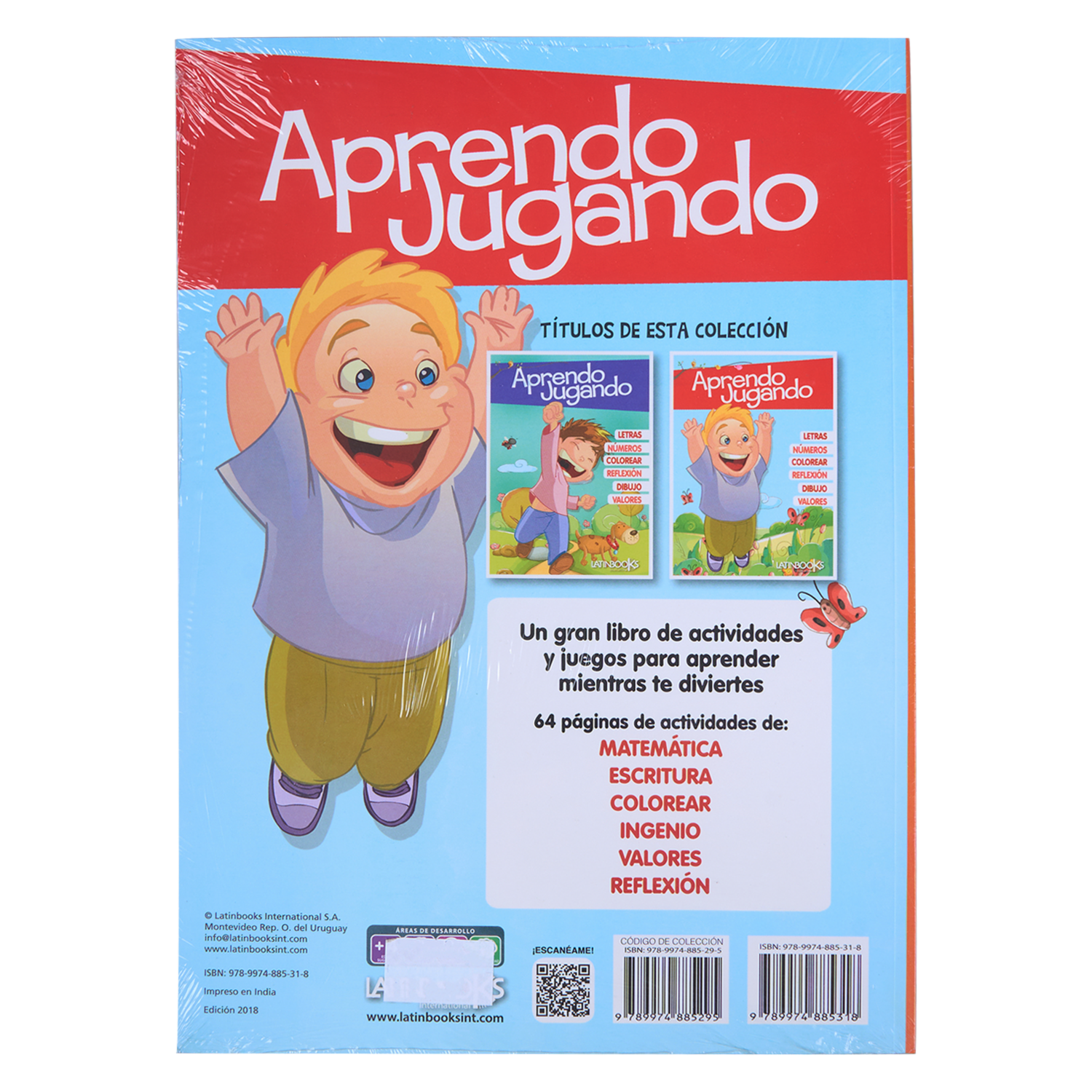 Libro Aprende Jugando Rojo LATINBOOKS 64 Páginas