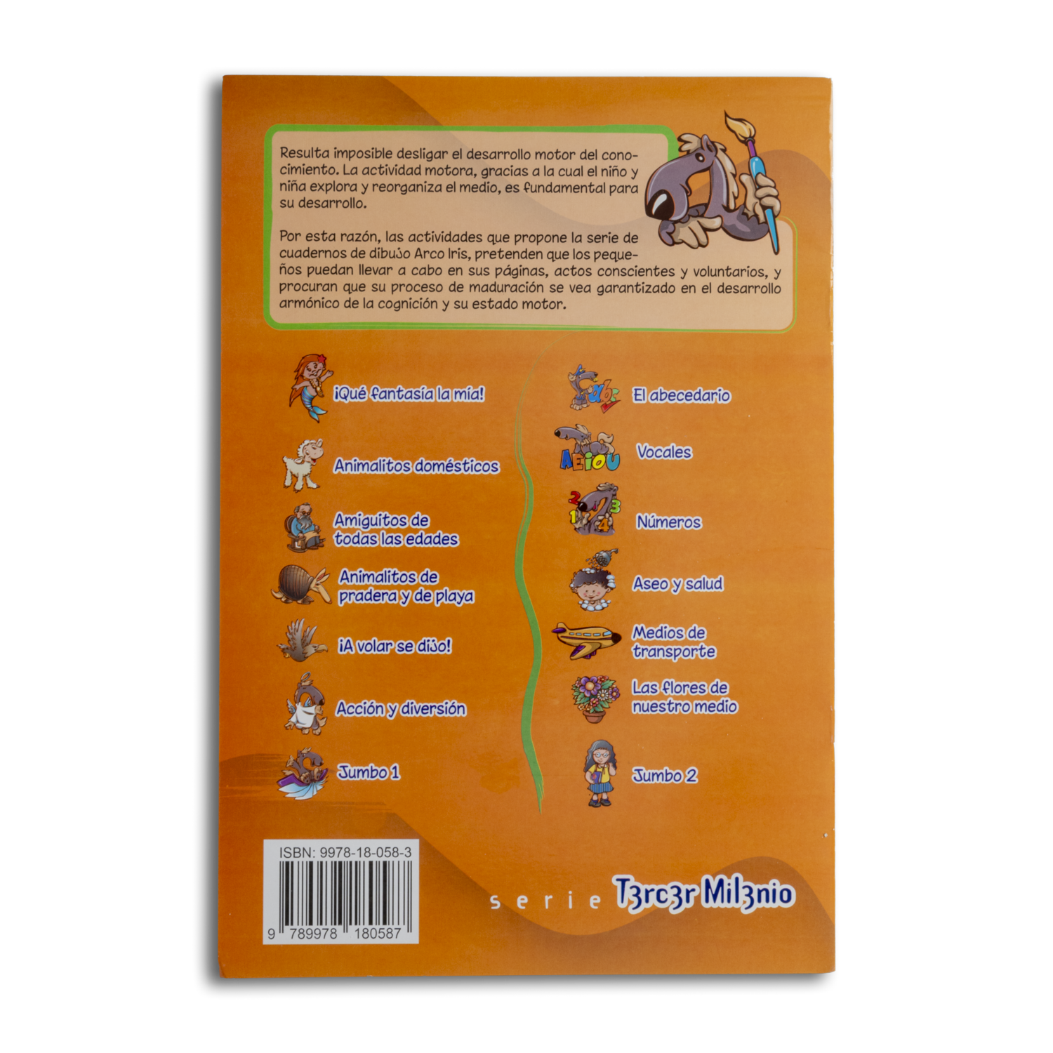 Libro Animalitos de Pradera Y De Playa Arcoíris TERCER MILENIO 12 Páginas