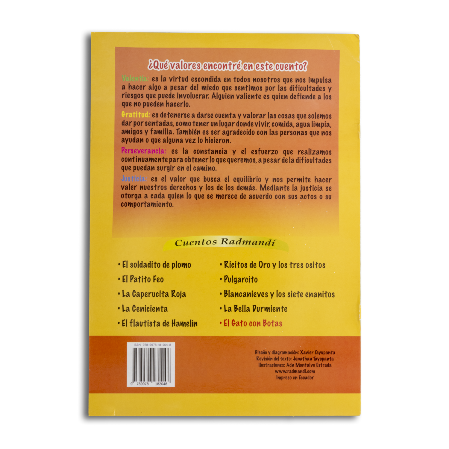 Libro Gato Con Botas Cuenta Conmigo RADMANDÍ 13 Páginas