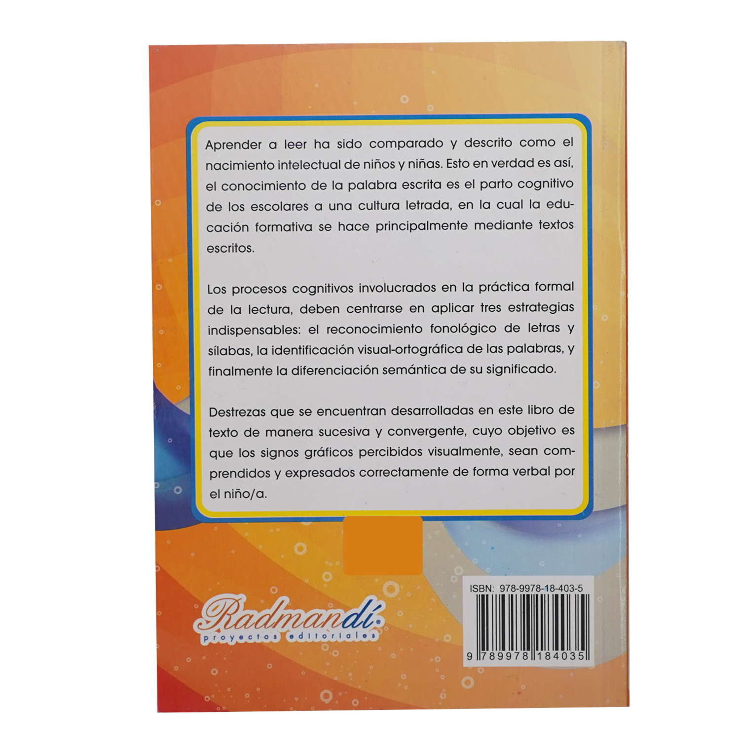 Libro Abc Lectura Inicial RADMANDÍ 96 Páginas