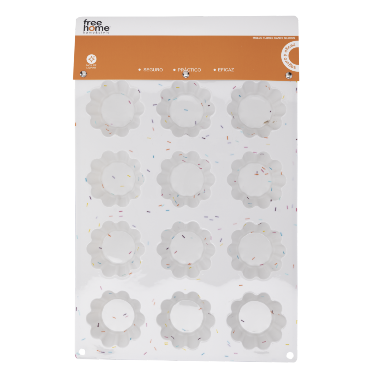Molde Para Hornear Diseño Flores Candy Silicon FREE HOME 1 Pieza