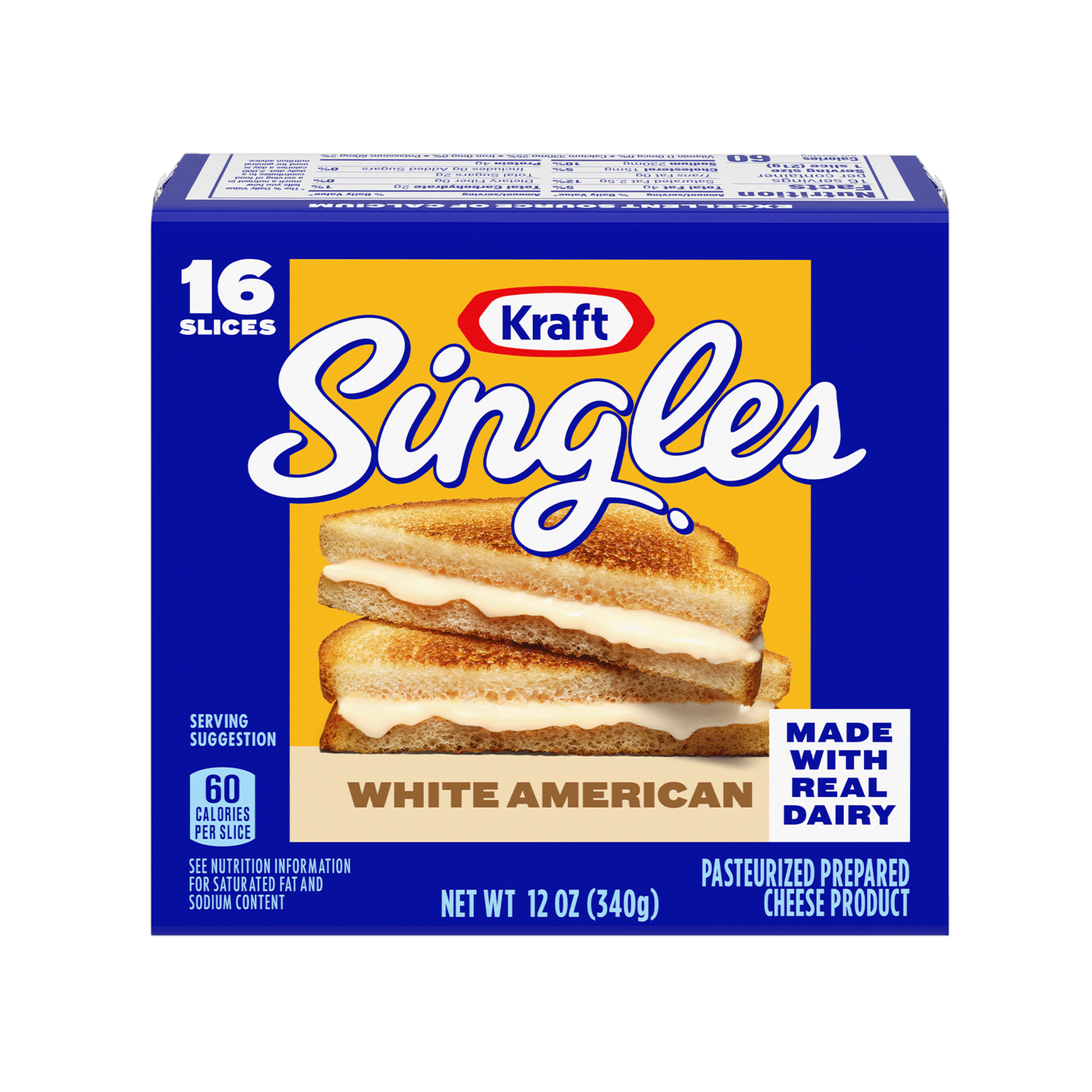Queso Americano White Lonchas KRAFT 340 G