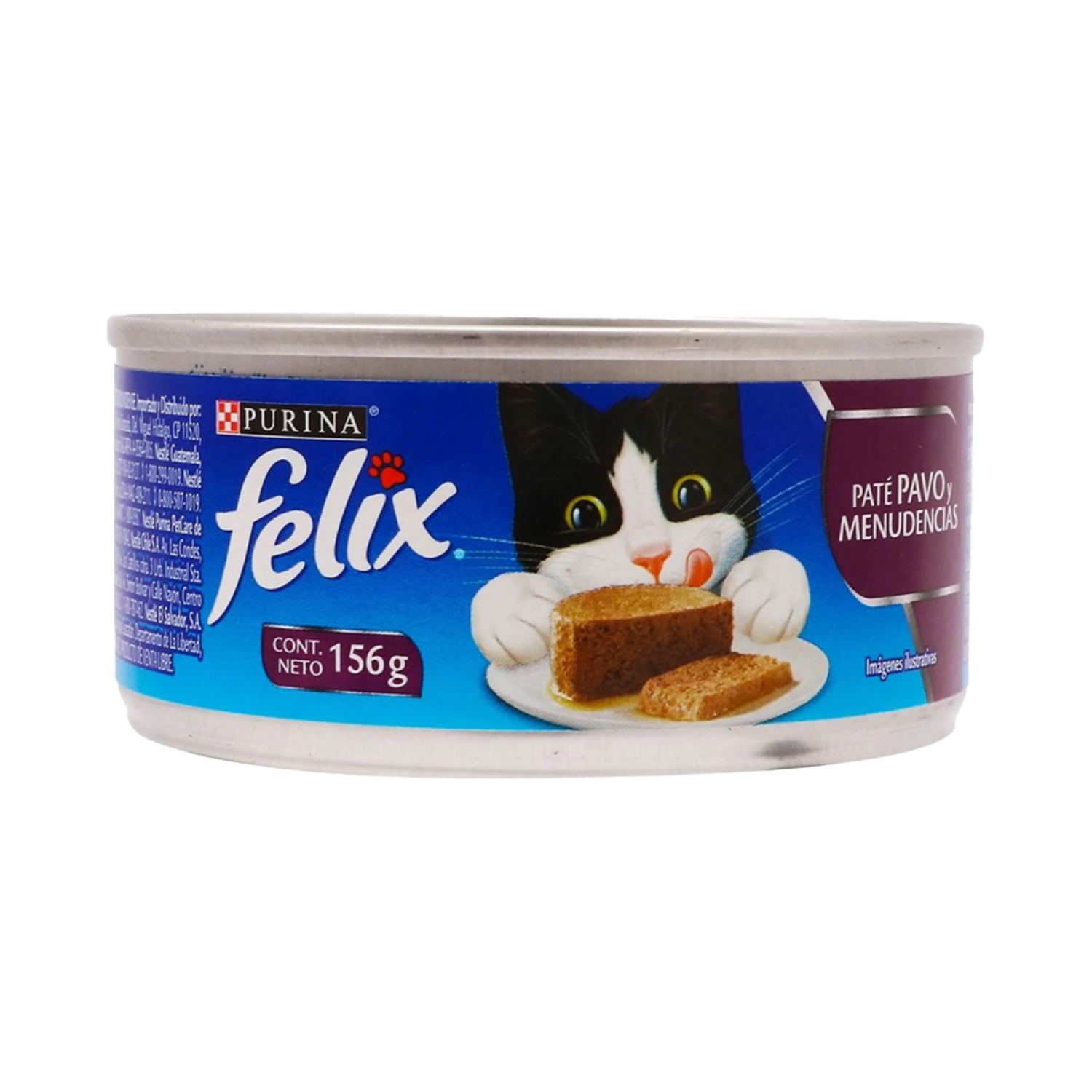 Alimento Para Gatos Sabor A Pavo FELIX Lata 156 G