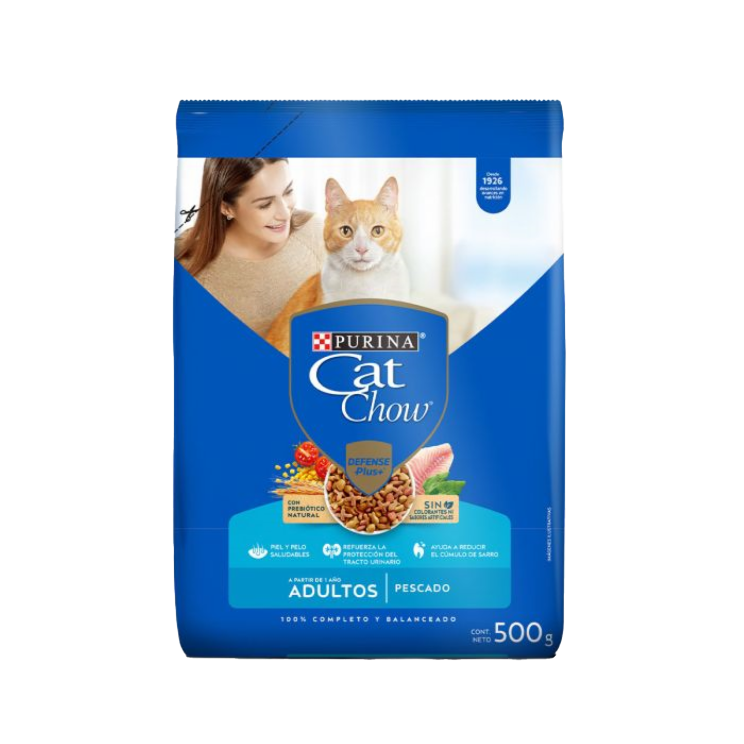 Alimento Para Gatos Adultos Sabor A Pescado PURINA CAT CHOW 500 G