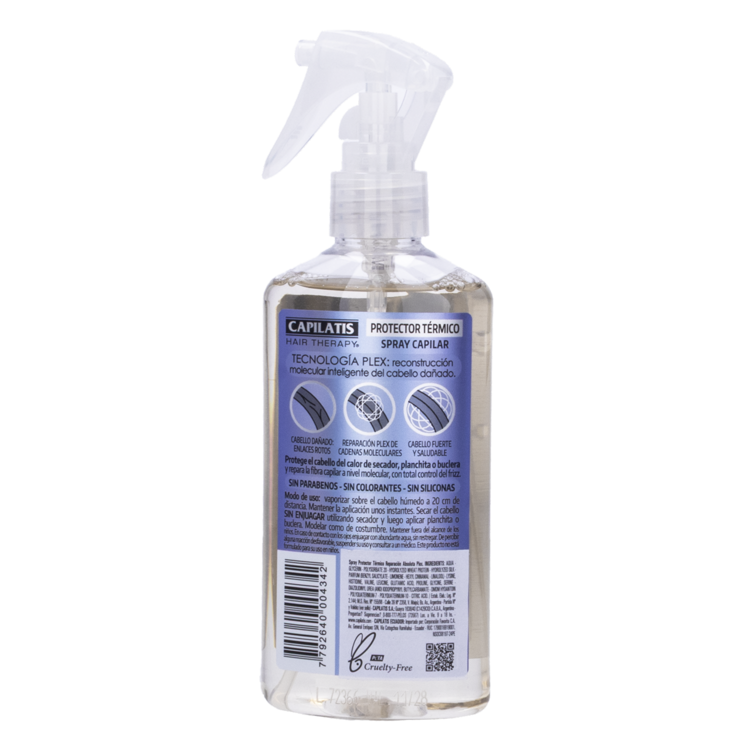 Protector Térmico De Cabello Reparación Absoluta Tecnología Plex CAPILATIS 190 Ml
