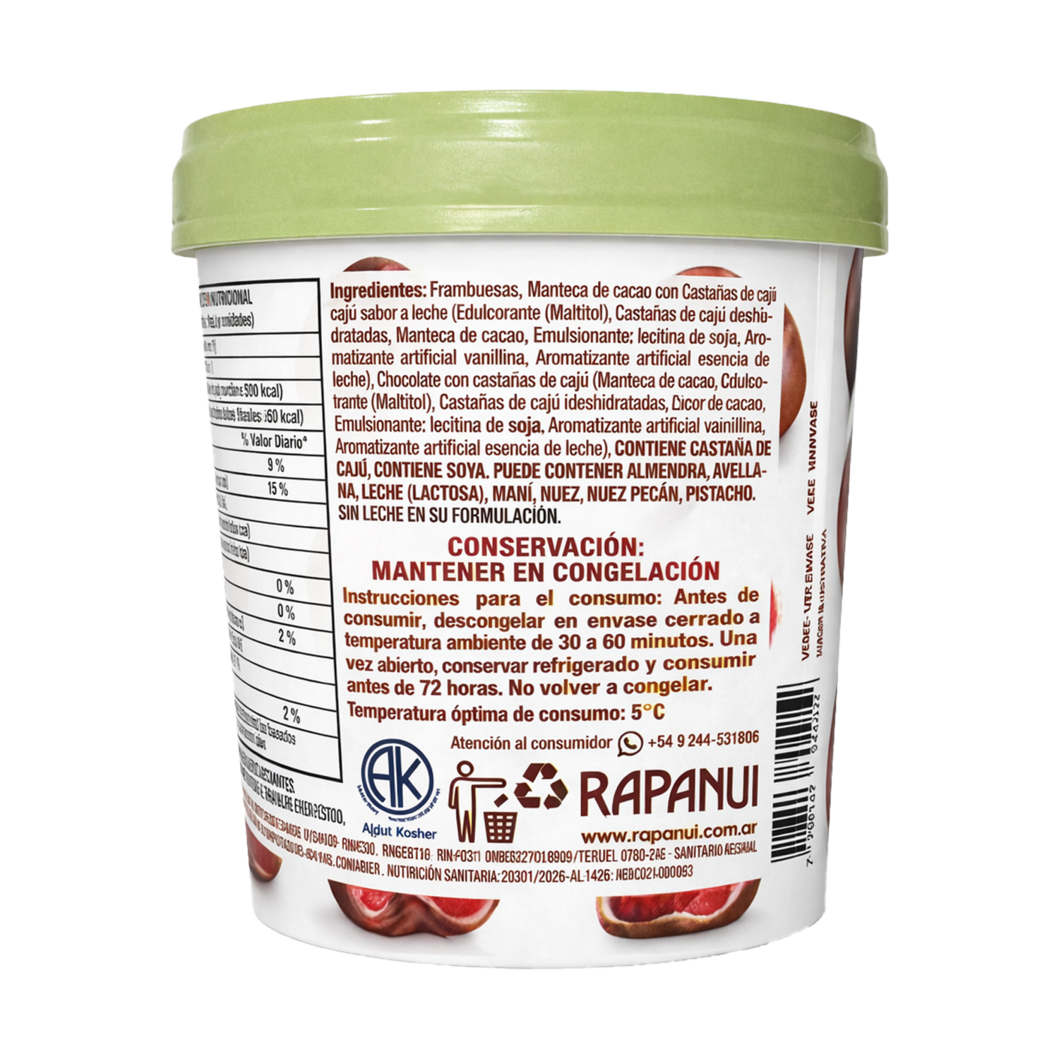 Frambuesas Bañadas En Chocolate Sin Azúcar Y Sin Lactosa FRANUÍ FREE 150 G
