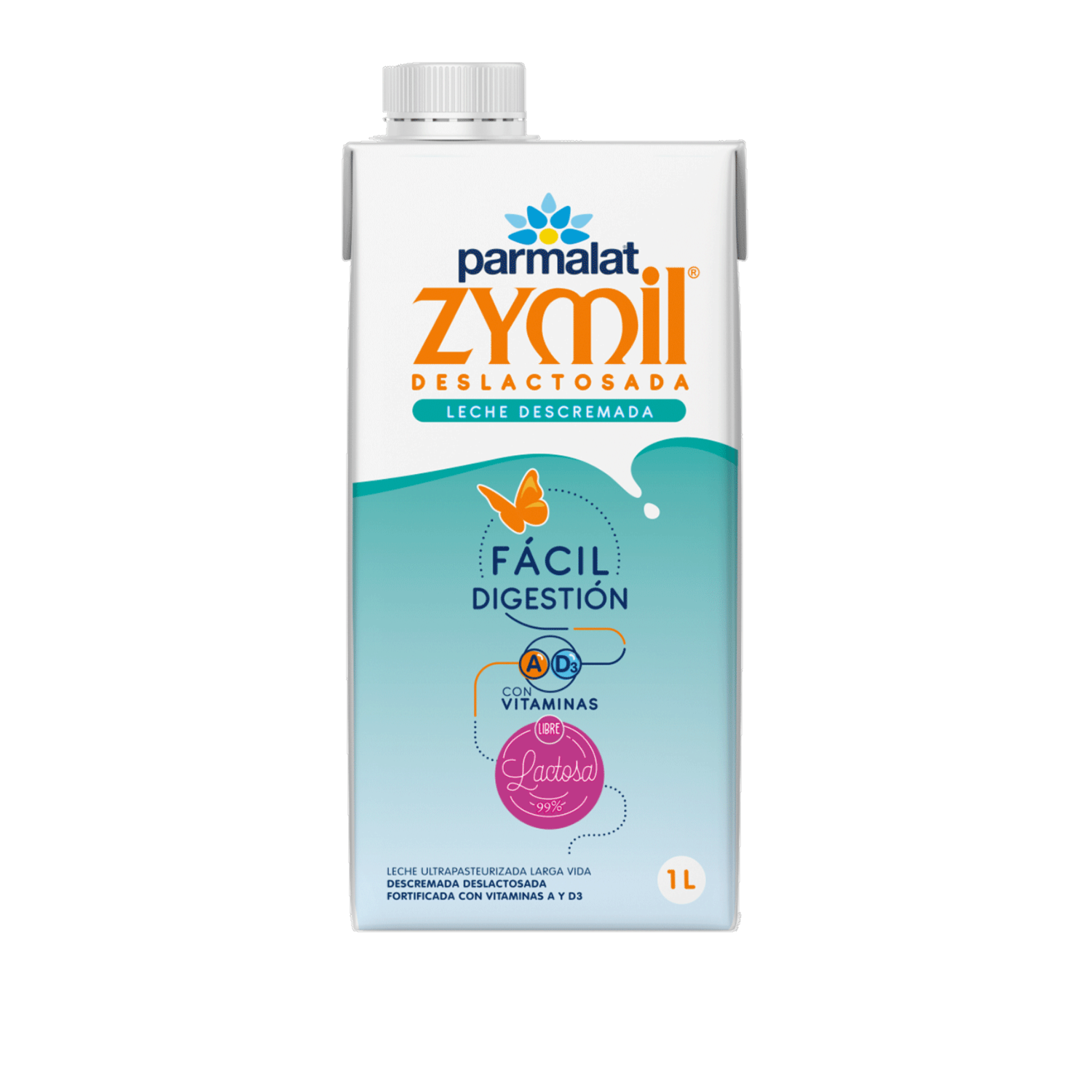 Leche Descremada Deslactosada Zymil PARMALAT 1 000 Ml