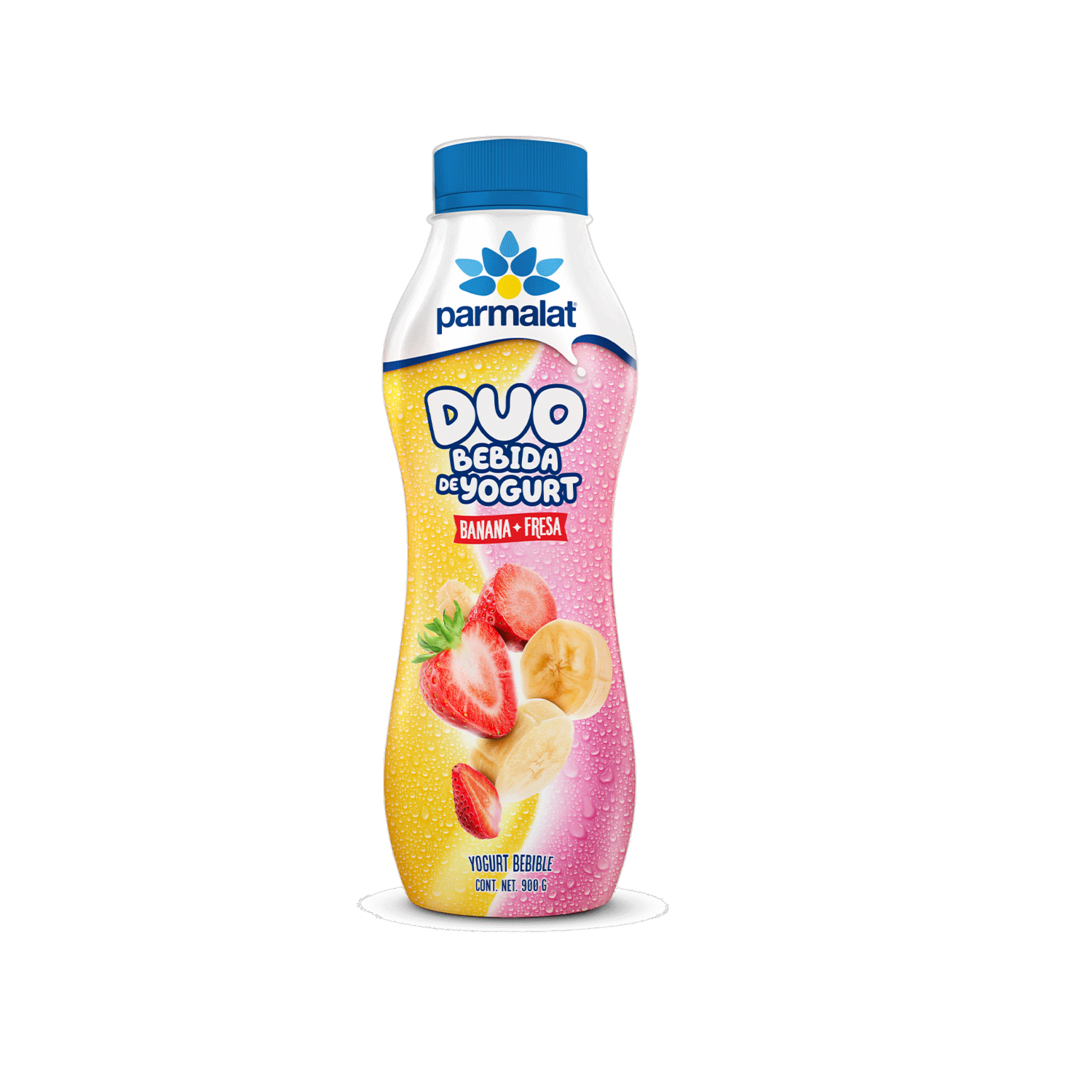 Bebida De Yogurt Dúo Fresa Y Banana PARMALAT 900 G