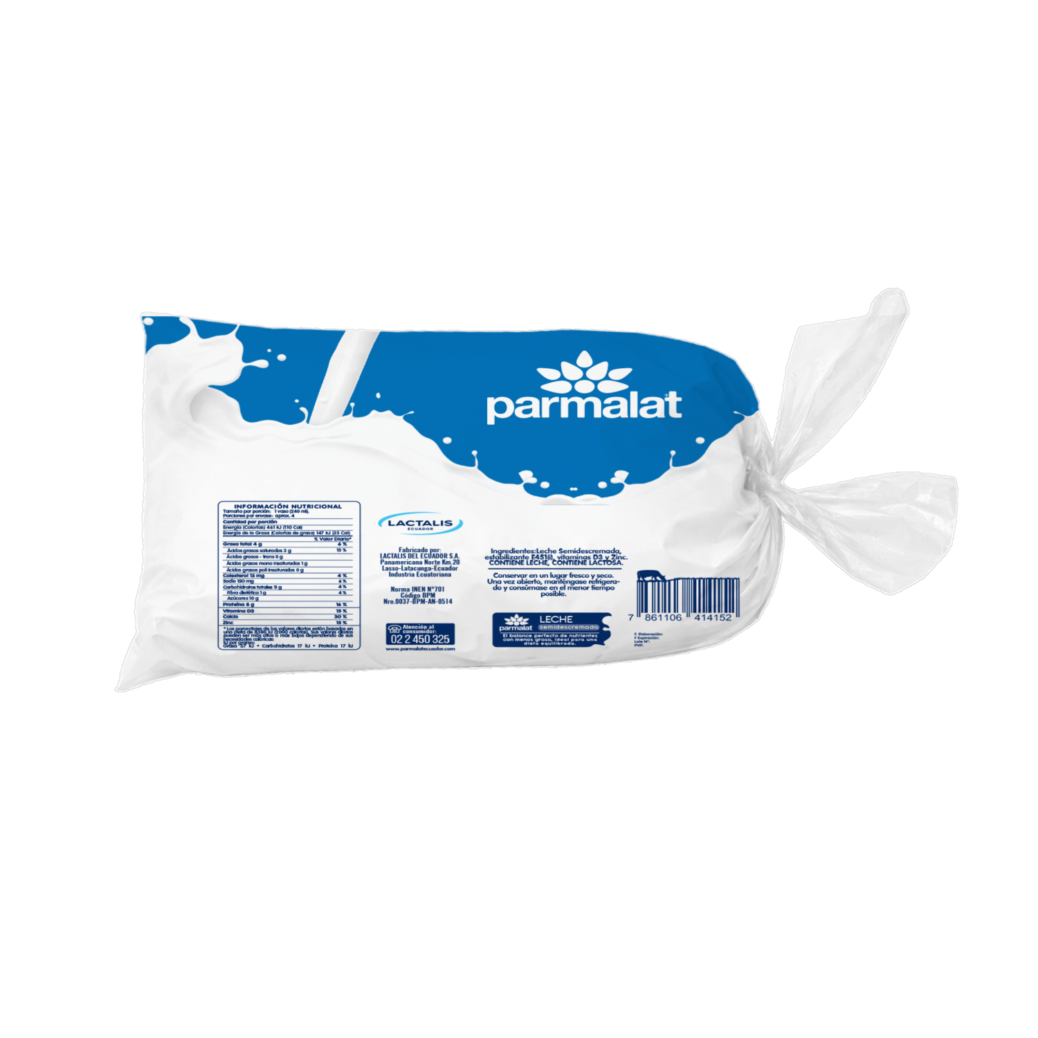Leche Semidescremada Ultrapasteurizada PARMALAT 6 X 900 Ml