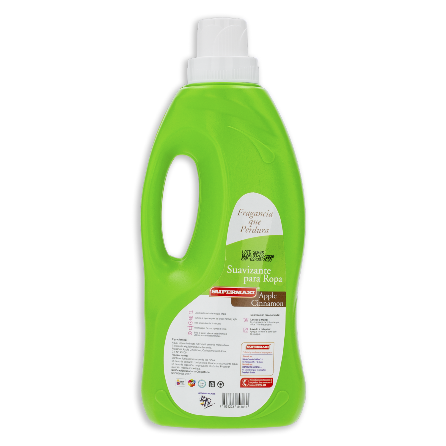 Suavizante Para Ropa Fragancia Apple Cinnamon FEF SUPERMAXI 800 Ml