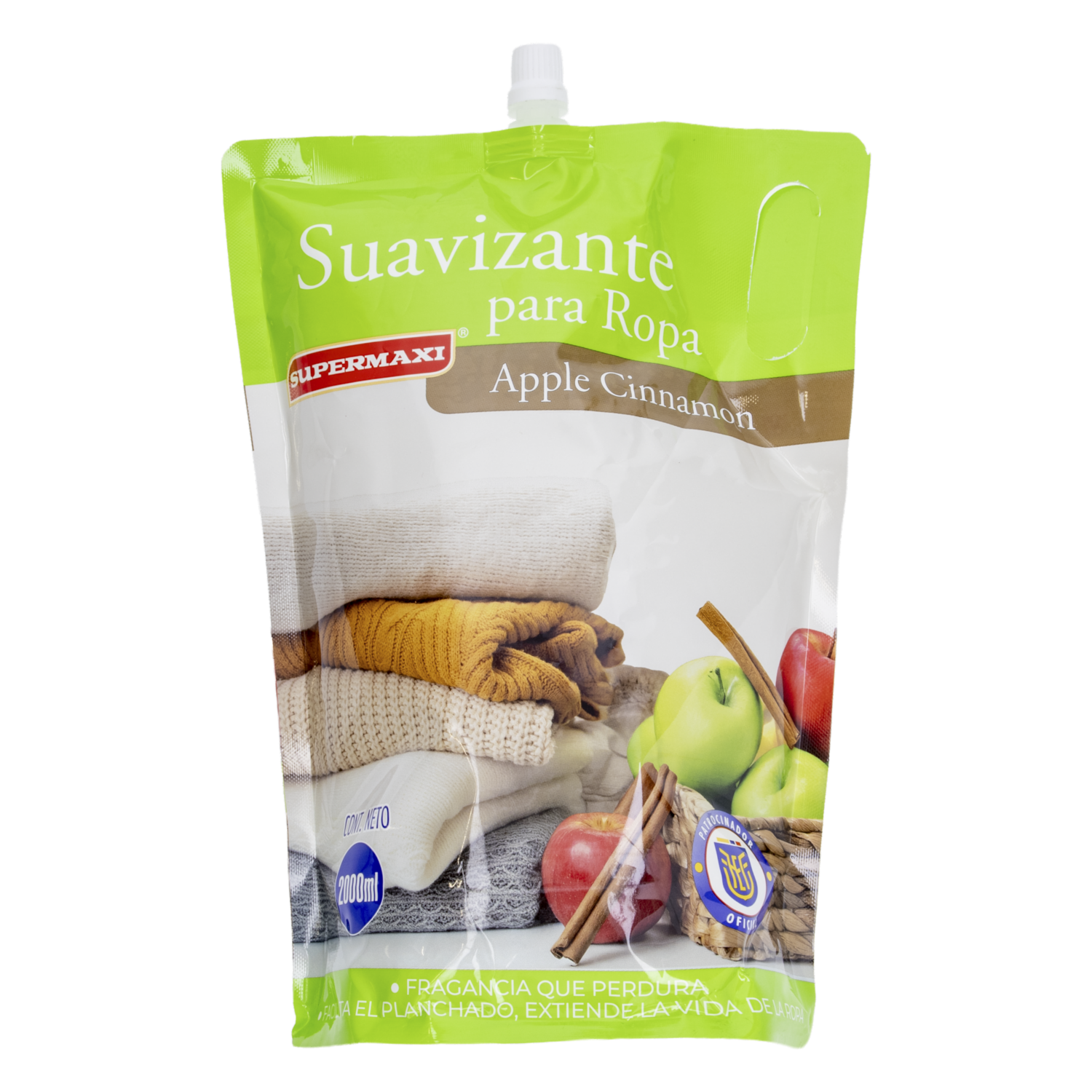 Suavizante Para Ropa Fragancia Apple Cinnamon FEF SUPERMAXI Doypack 2000 Ml