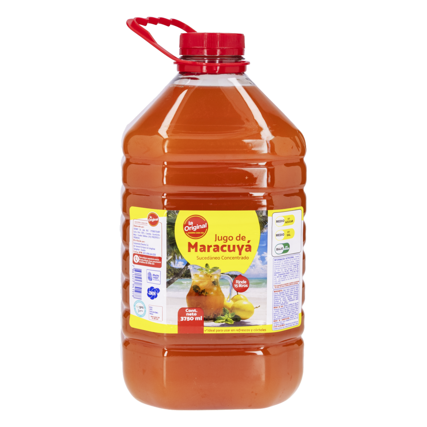 Jugo De Maracuyá Sucedáneo LA ORIGINAL 3 750 Ml