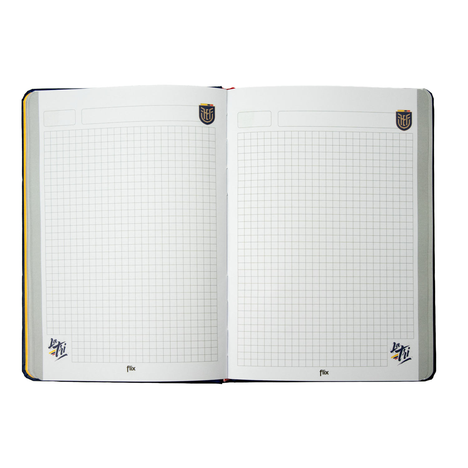 Libreta Pasta Dura Azul Cuadros FEF 80 Hojas