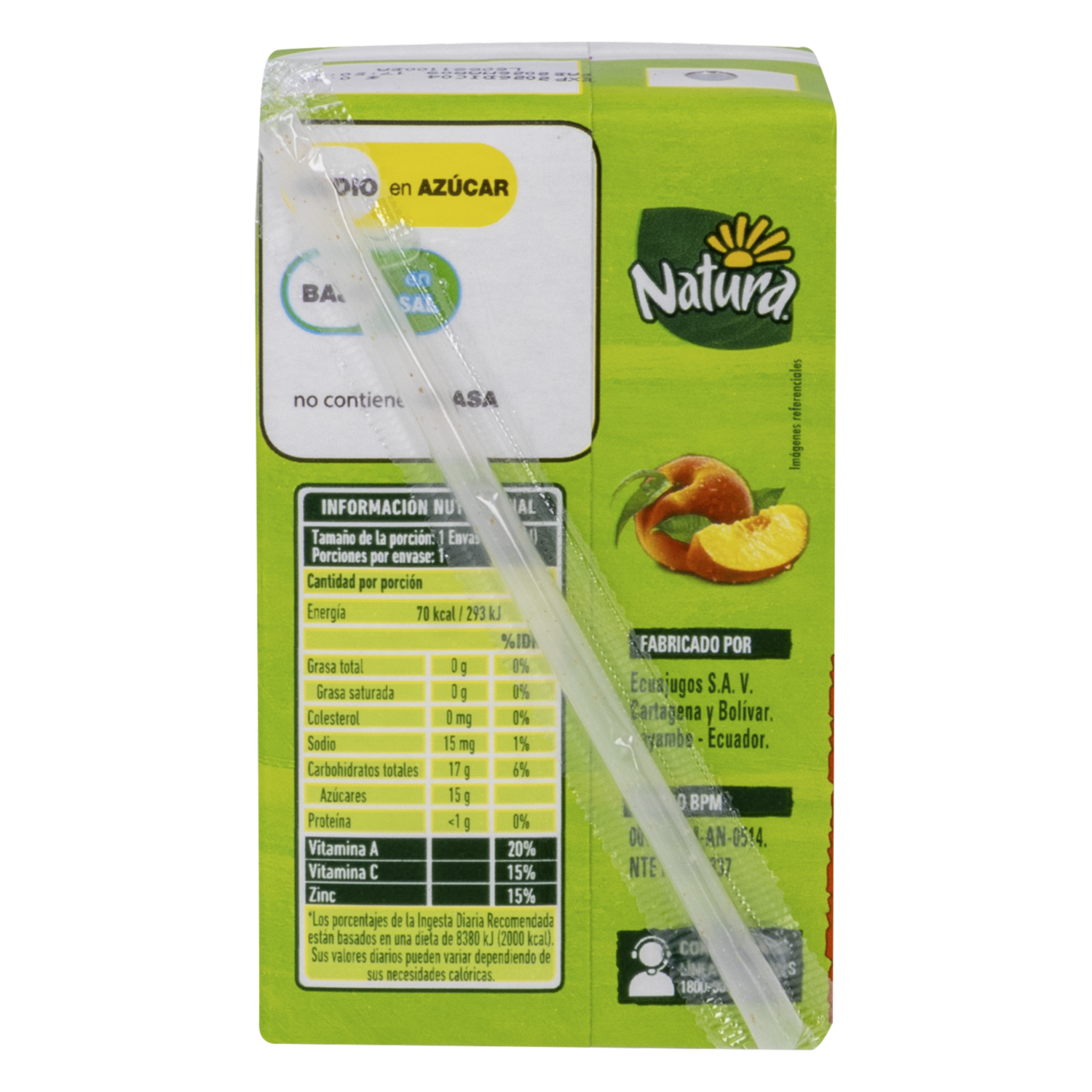 Néctar De Durazno NATURA 225 Ml