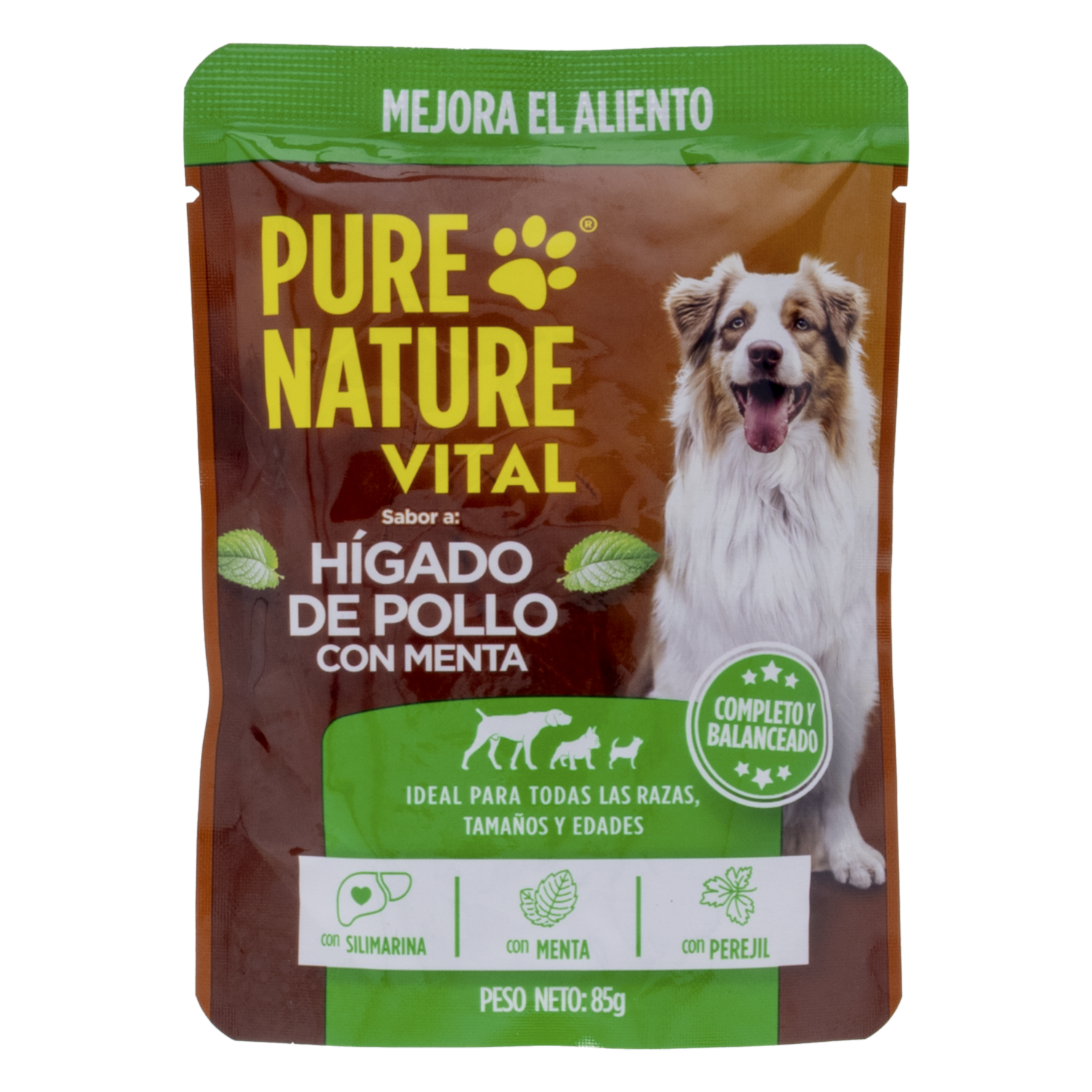 Alimento Húmedo Para Perros Sabor A Hígado PURE NATURE 85 G