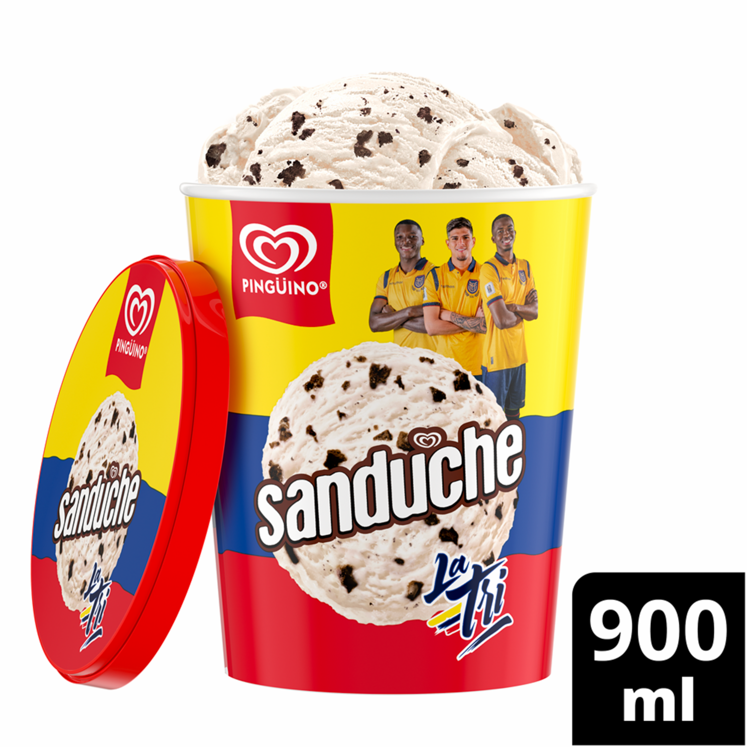 Helado Sanduche De Vainilla La Tri PINGÜINO 900 Ml