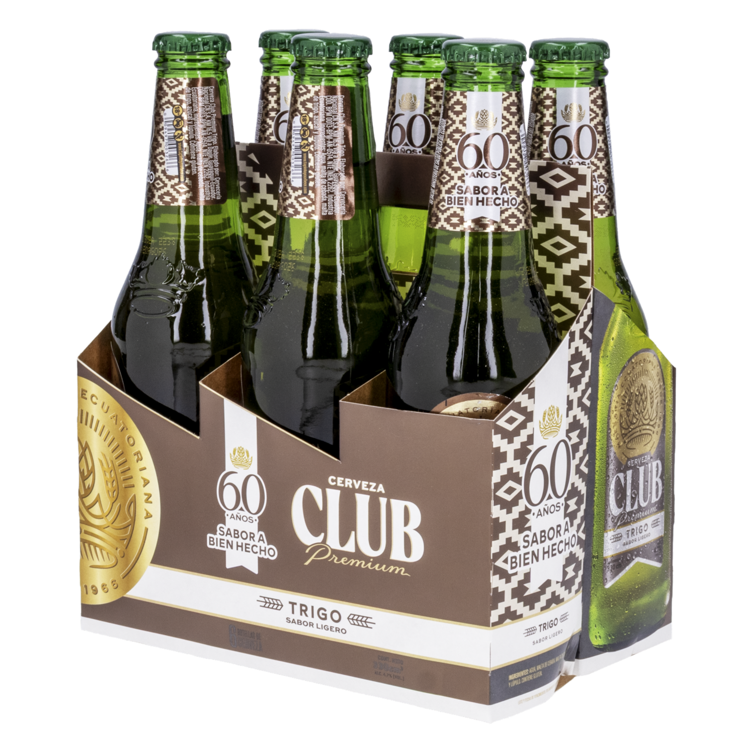 Cerveza Trigo Sabor Ligero CLUB 6 X 330 Ml