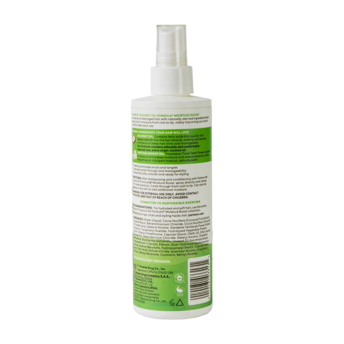 Tratamiento Capilar Acondicionador Con Aceite De Coco Leave In Mas Monoi Thaitiano PALMER’S 250 Ml