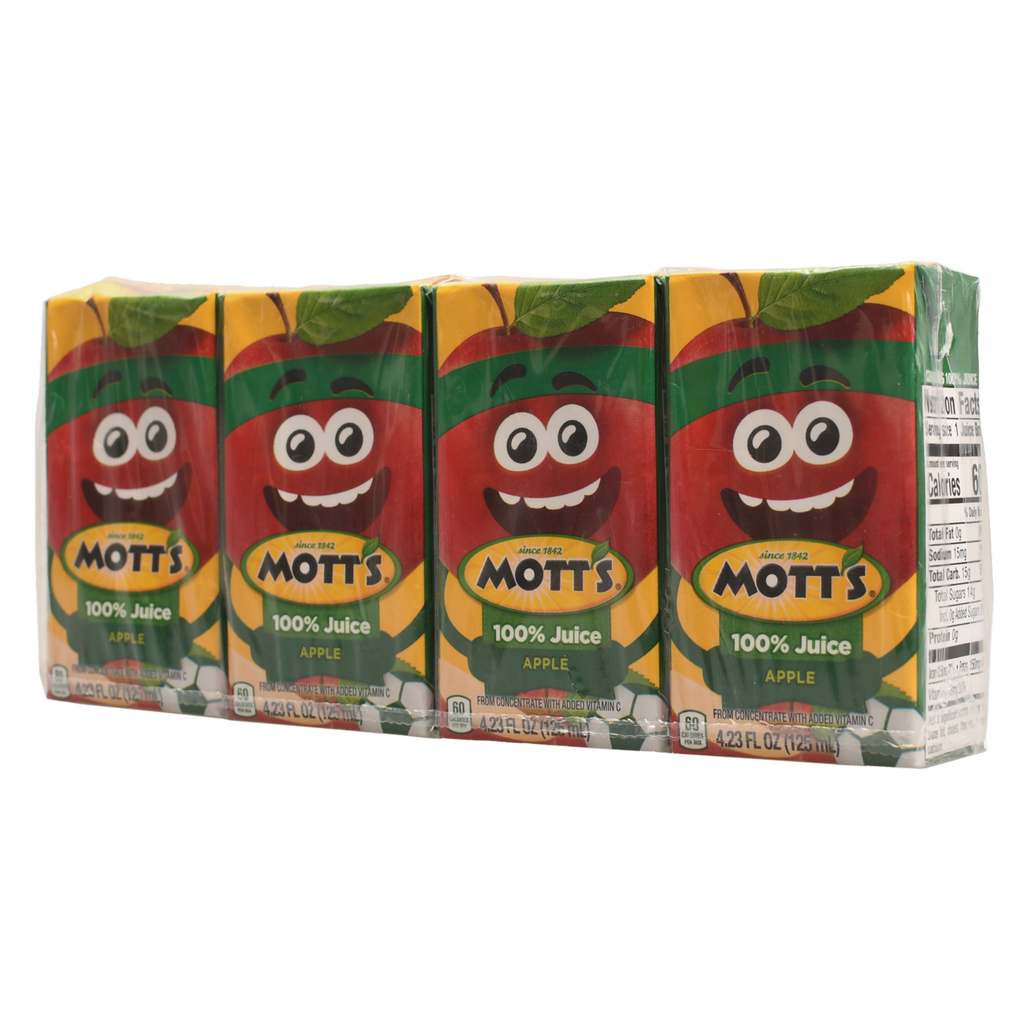 Bebida De Manzana Concentrado Con Vitamina C MOTT’S 4 X 125 G