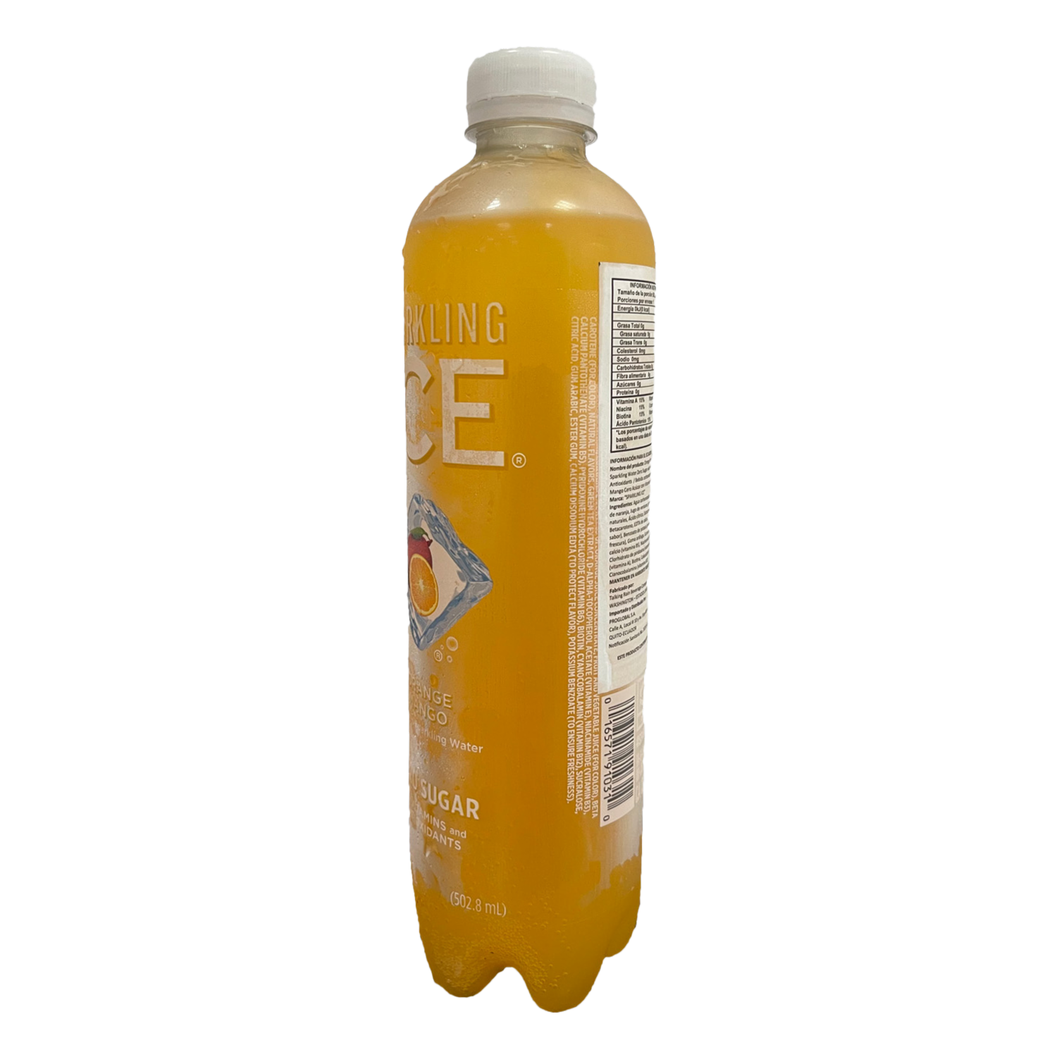 Agua Con Gas Orange Mango Sin Azúcar SPARKLING ICE 502,8 Ml