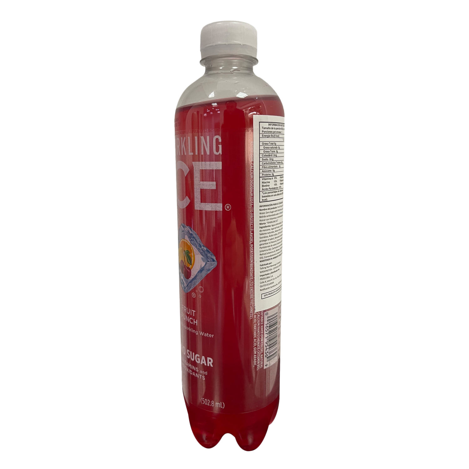 Agua Con Gas Fruit Punch Sin Azúcar SPARKLING ICE 502,8 Ml