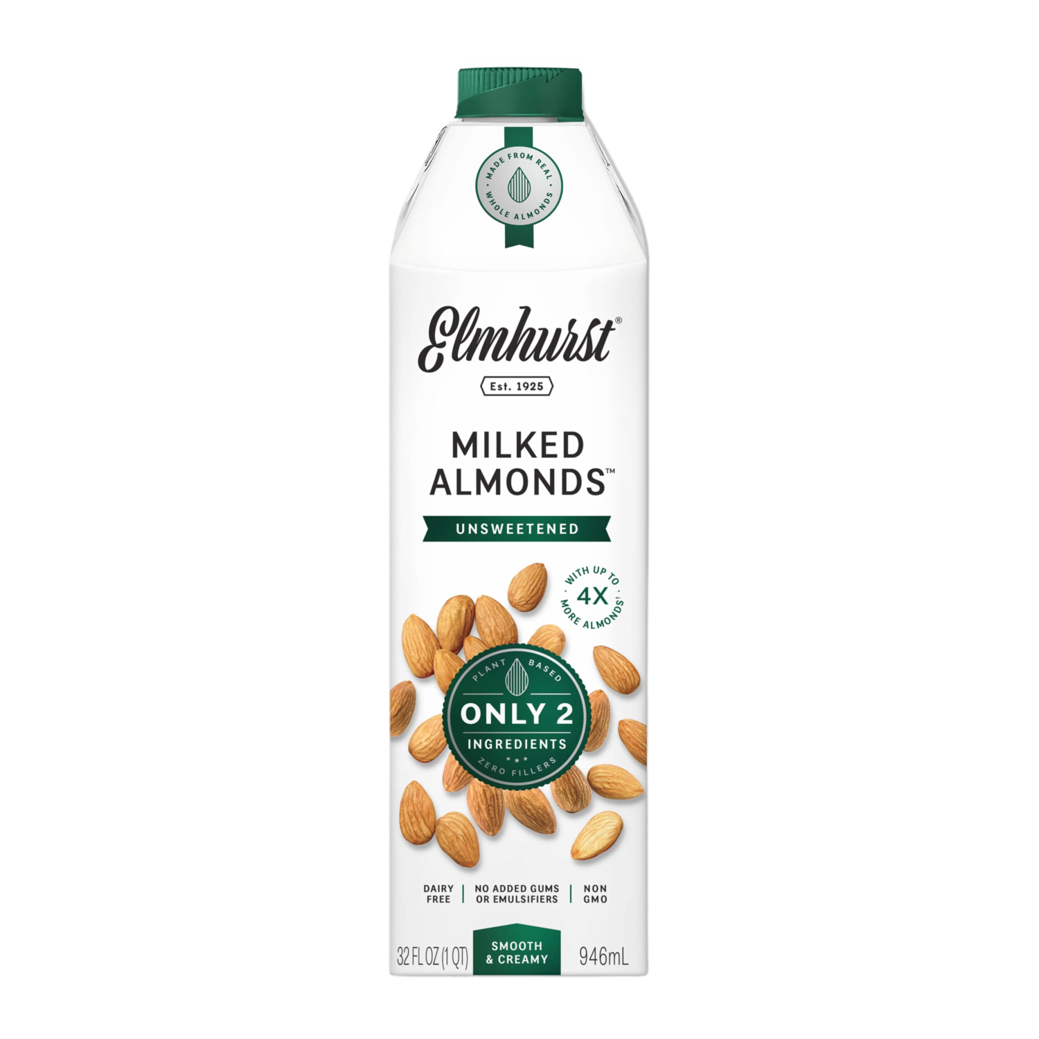 Bebida De Almendras Sin Azúcar ELMHURST 946 Ml
