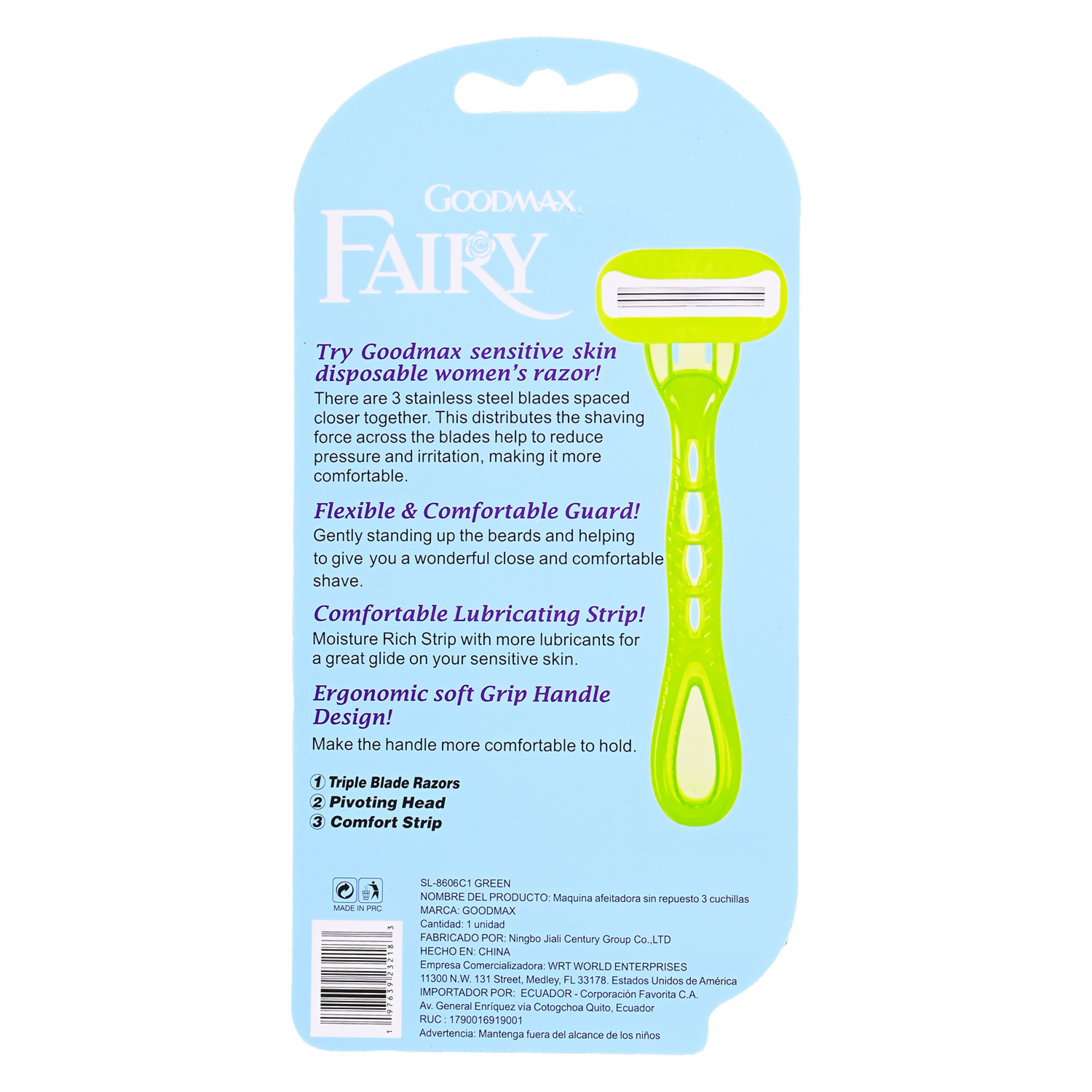 Rasuradora De Mujer Fairy Con Aloe GOODMAX Unidad