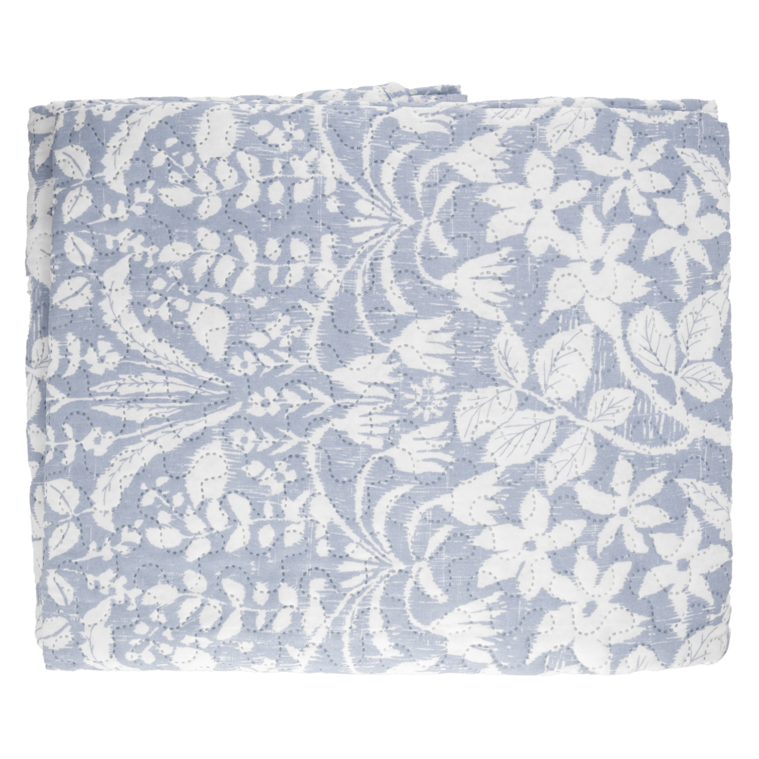 Sobrecama Floral Zuri Celeste FREE HOME 2 Plazas