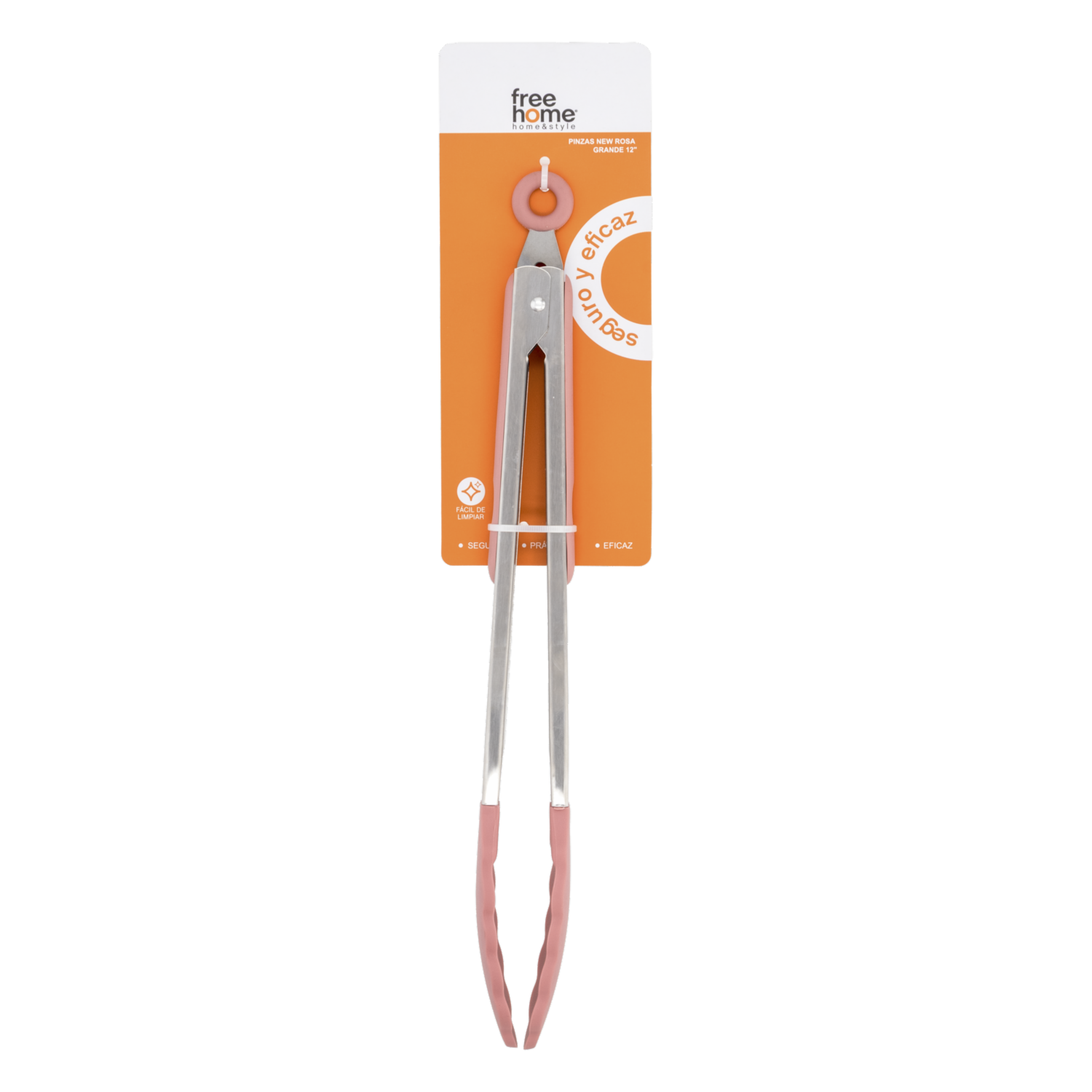 Pinzas Para Cocina De Silicona New Rosa FREE HOME 12″