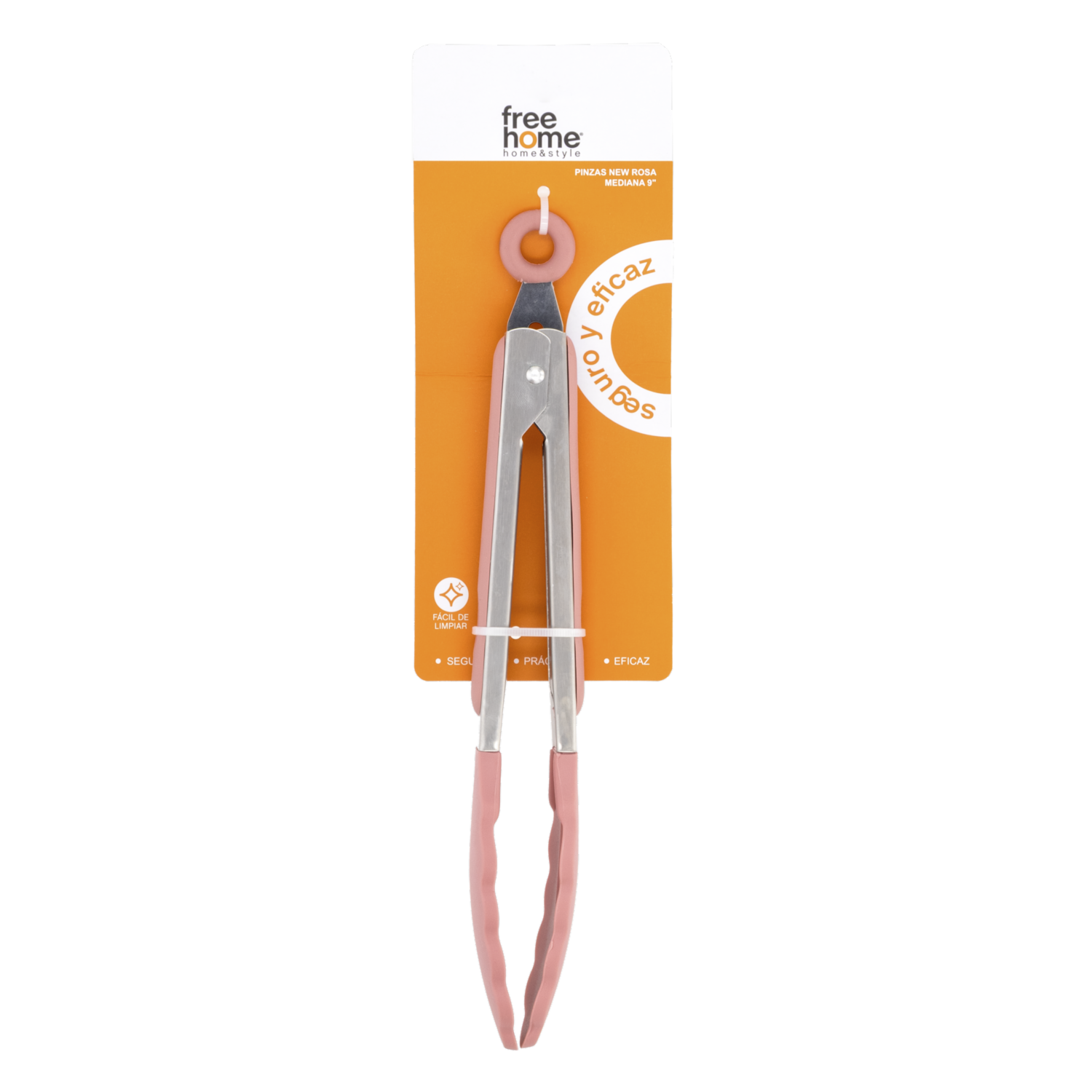 Pinzas Para Cocina De Silicona New Rosa FREE HOME 9″