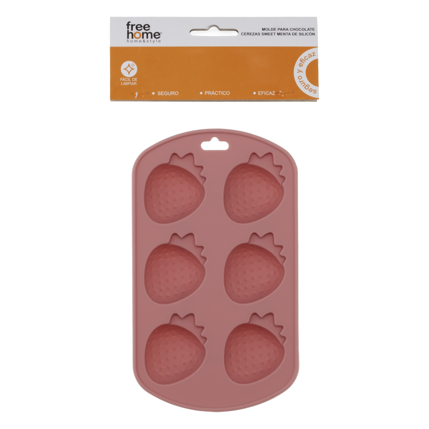 Molde Para Chocolate De Silicón Fresas Sweet Rosa FREE HOME Unidad