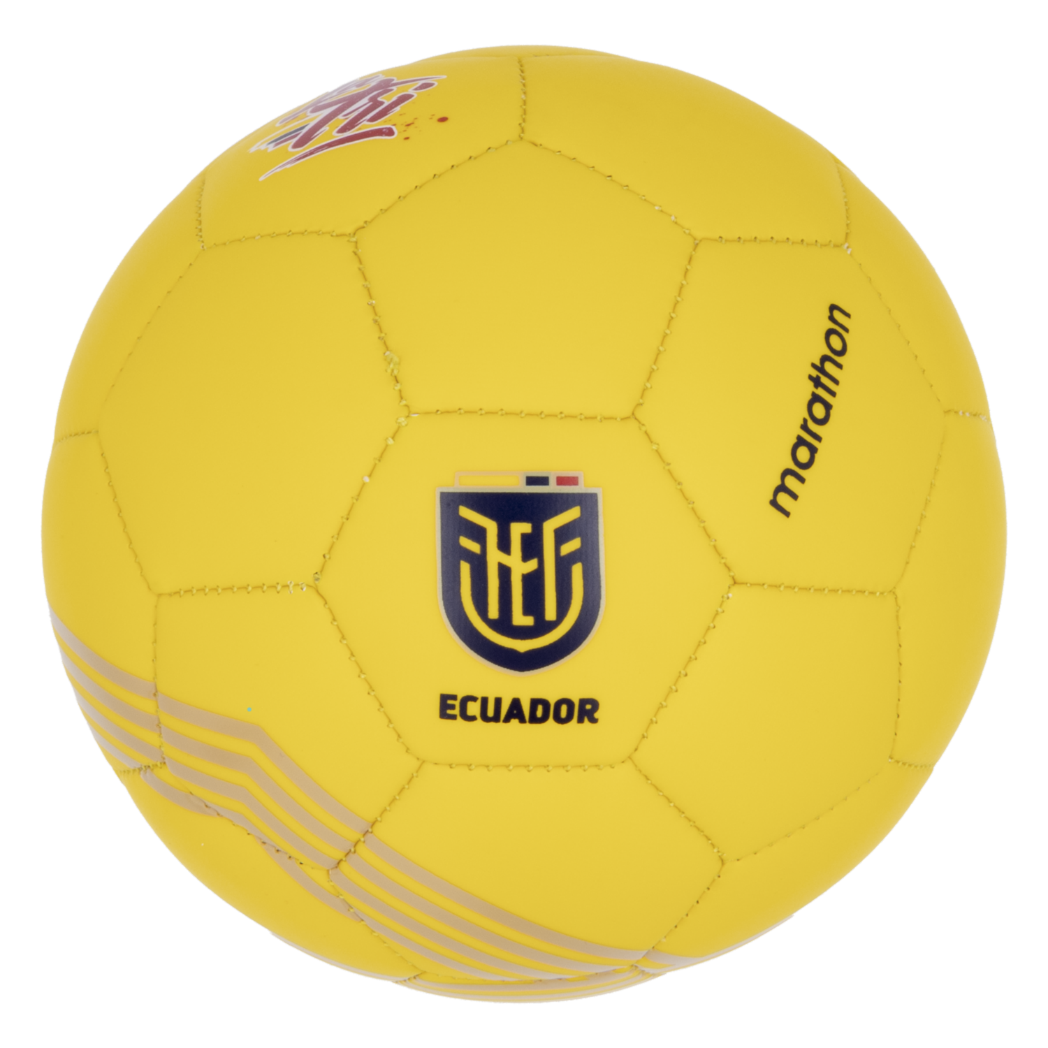 Balón Recreativo HHincha Ecuador Color Amarillo LA TRI N2