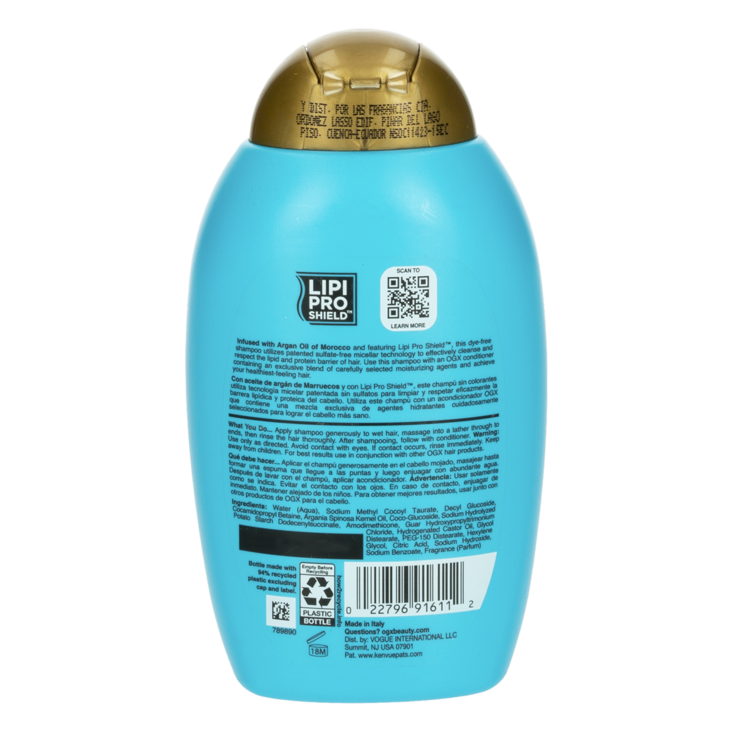 Shampoo De Cabello De Argan Oil & Morocco OGX 385 Ml