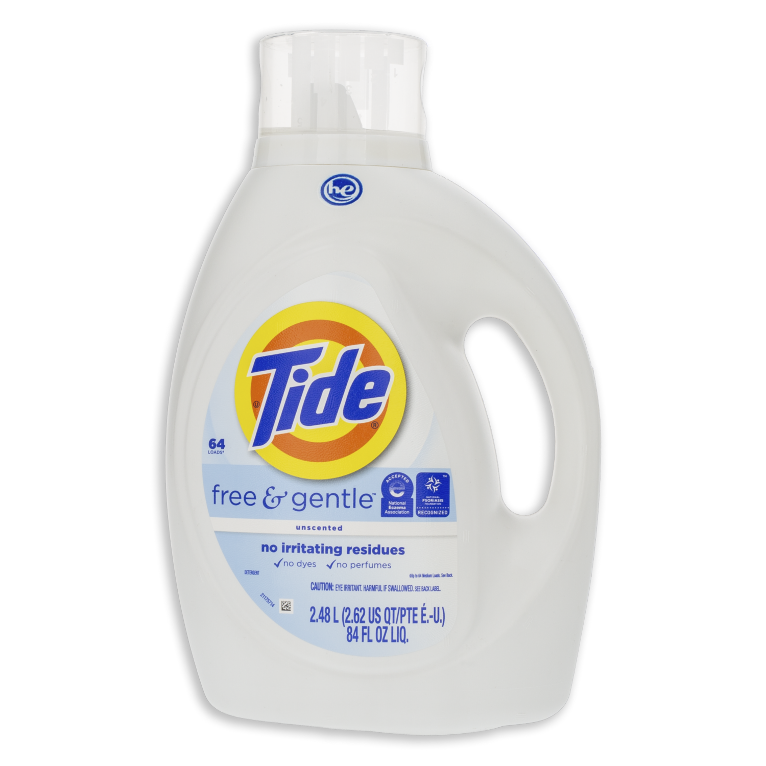 Detergente Líquido Free & Gentle Hipoalergénico TIDE 2.48 L