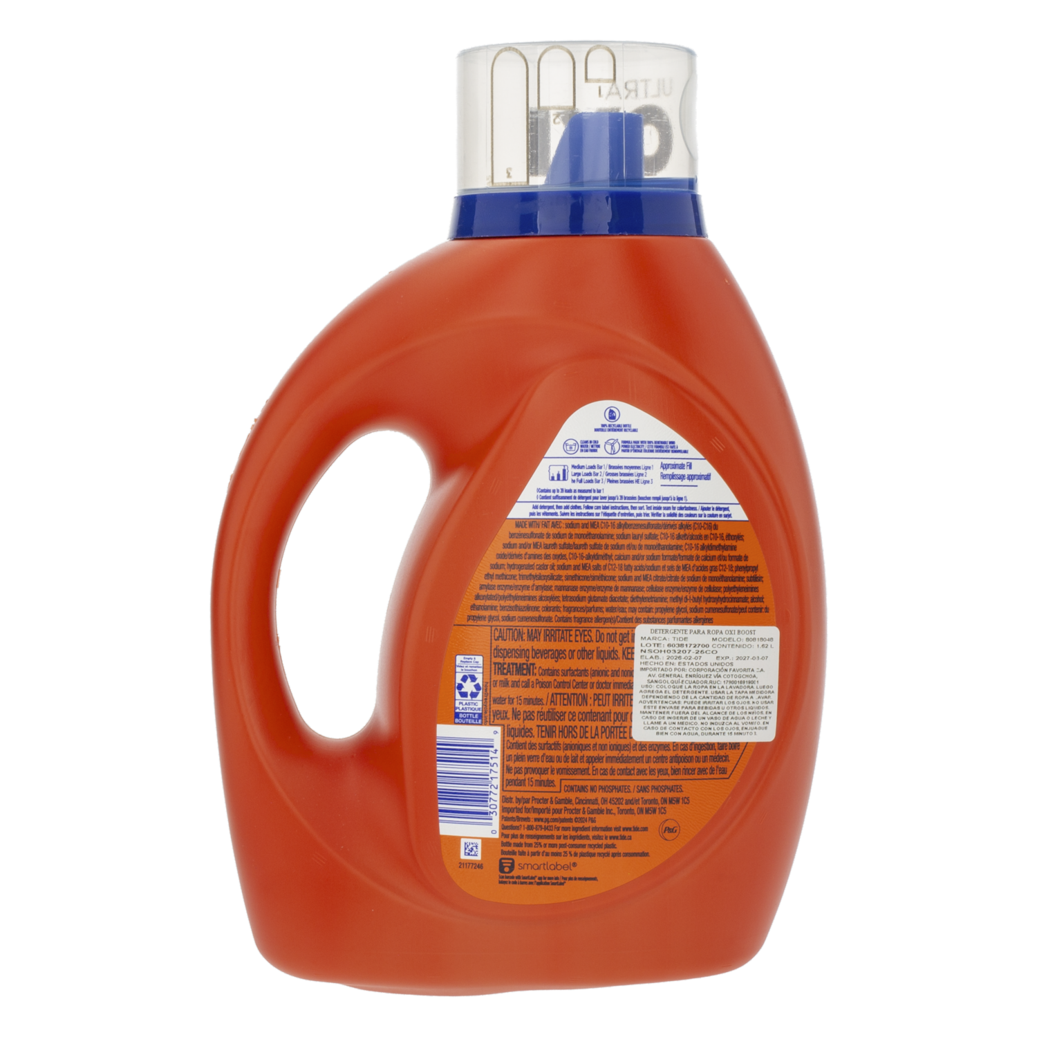 Detergente Líquido Ultra Oxi Boost TIDE 1.62 L