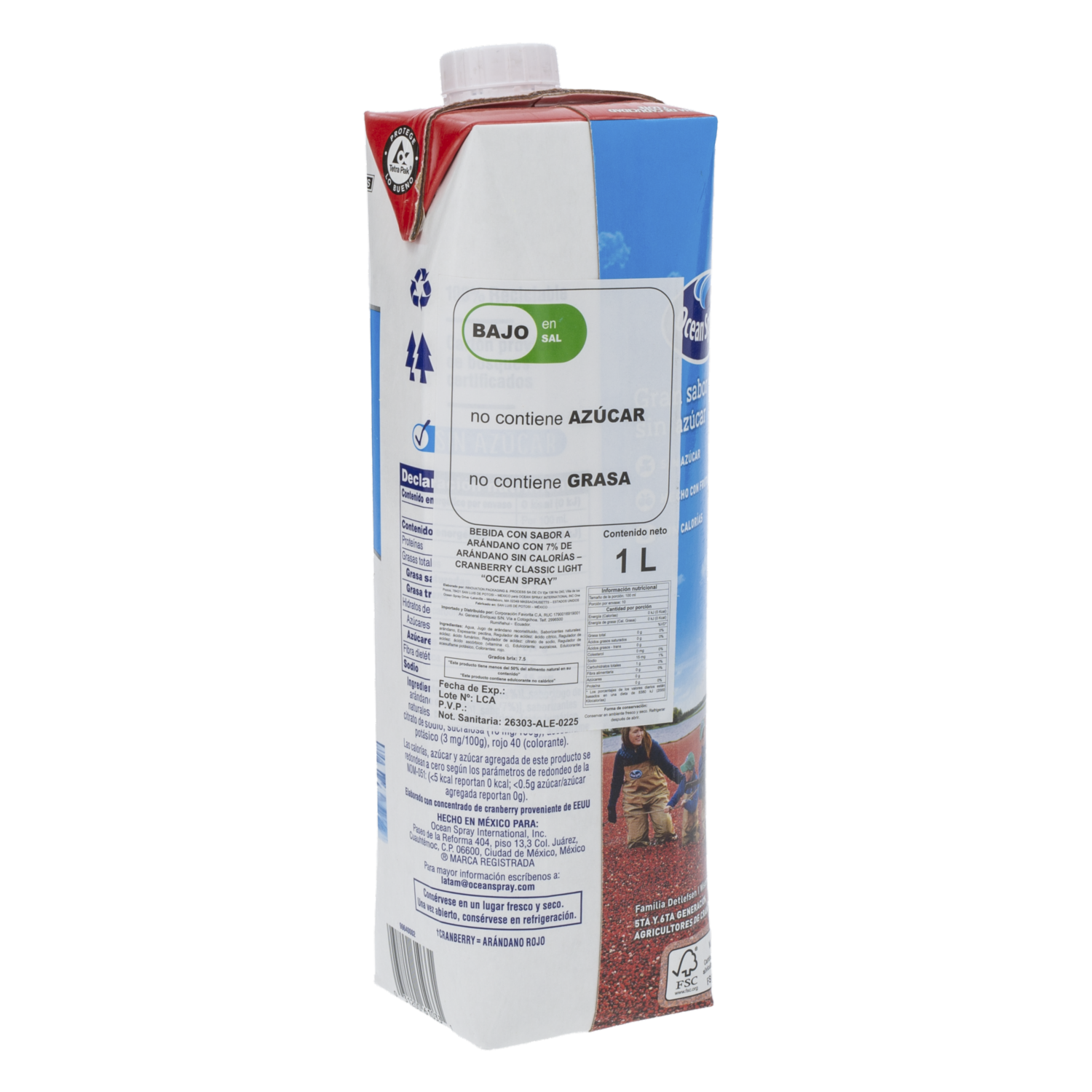Bebida De Arándanos Clásica Light OCEAN SPRAY 1000 Ml