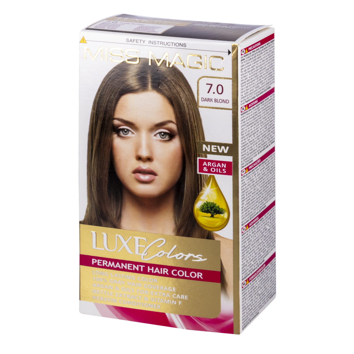 Tinte De Cabello Luxe Colors Rubio Oscuro 7.0 MISS MAGIC Colors Rubio Oscuro 7.0